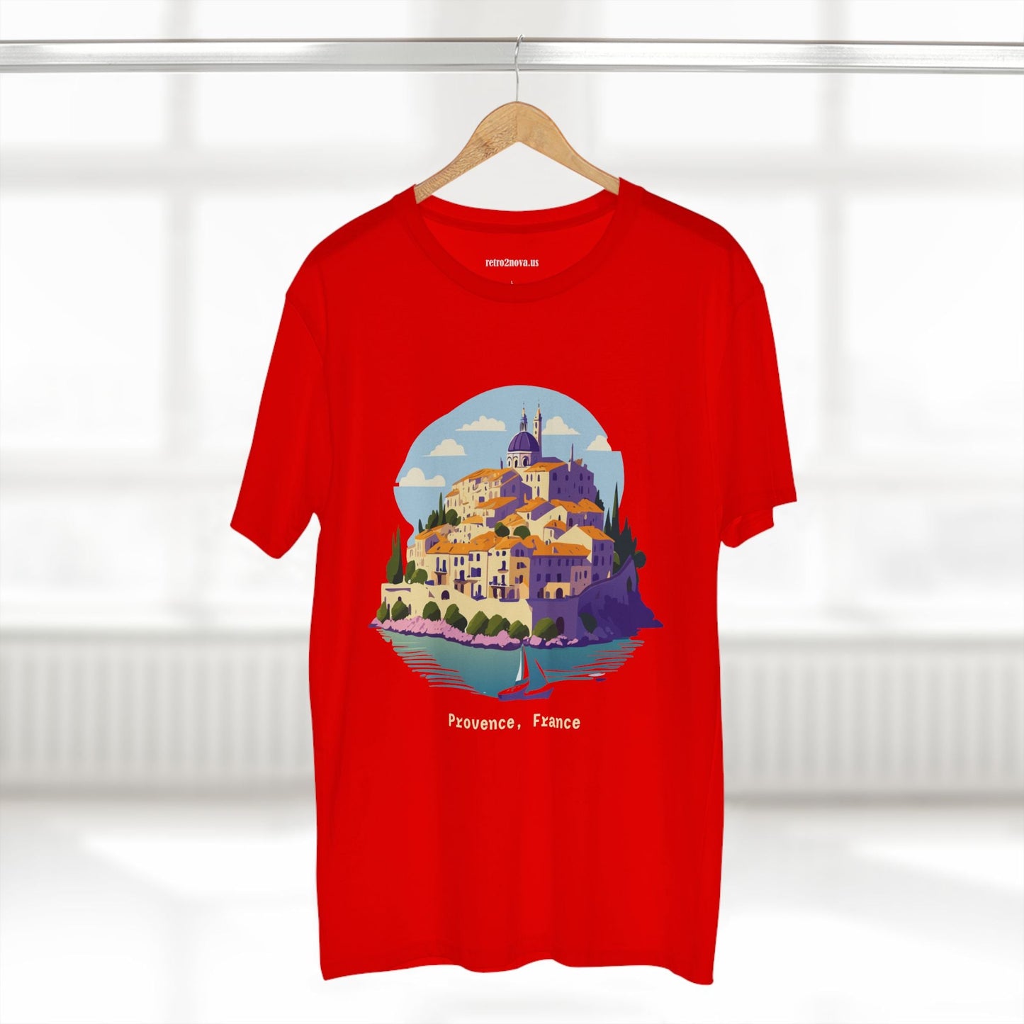 Travel Shirt Provence Tourist Unisex Premium Cotton Tee With Original Art Design Retro2Nova