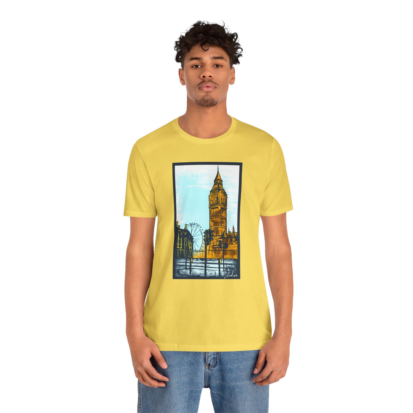 Retro Poster London Graphic Design Tee, London Shirt, Vintage Tees, Art Design T-Shirt, Graphic Tee, Retro Art Shirts