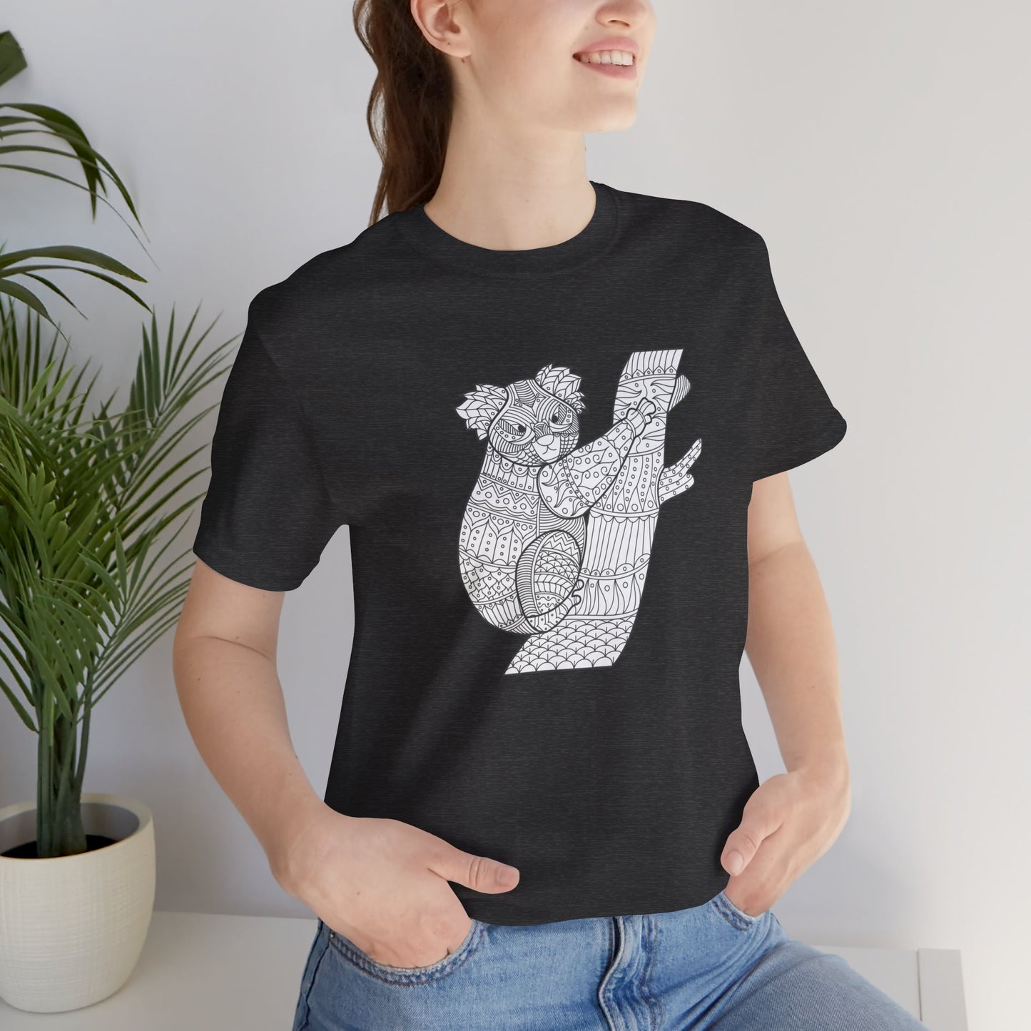 Tee-shirt unisexe avec imprimé animaux 