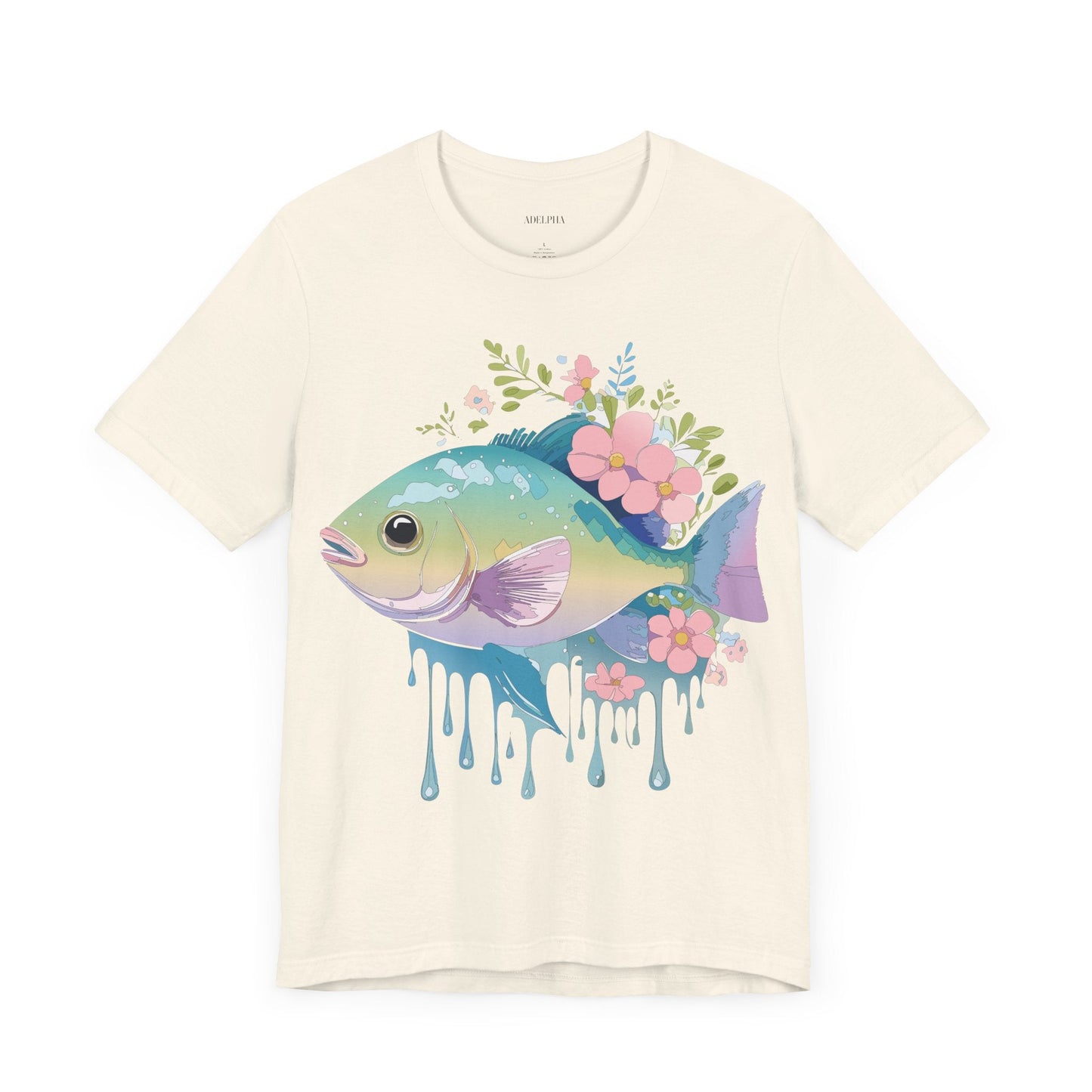 Fish Graphic Unisex 100 Cotton Vintage Artwork Tee 1