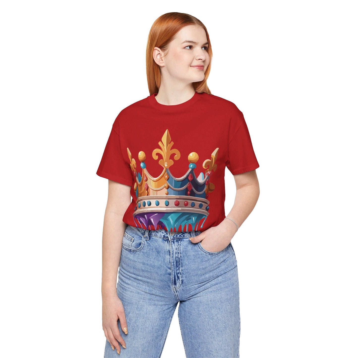 Adelpha Crown Graphic Tee Unisex Vintage Inspired Art Design Short Sleeve Shirt