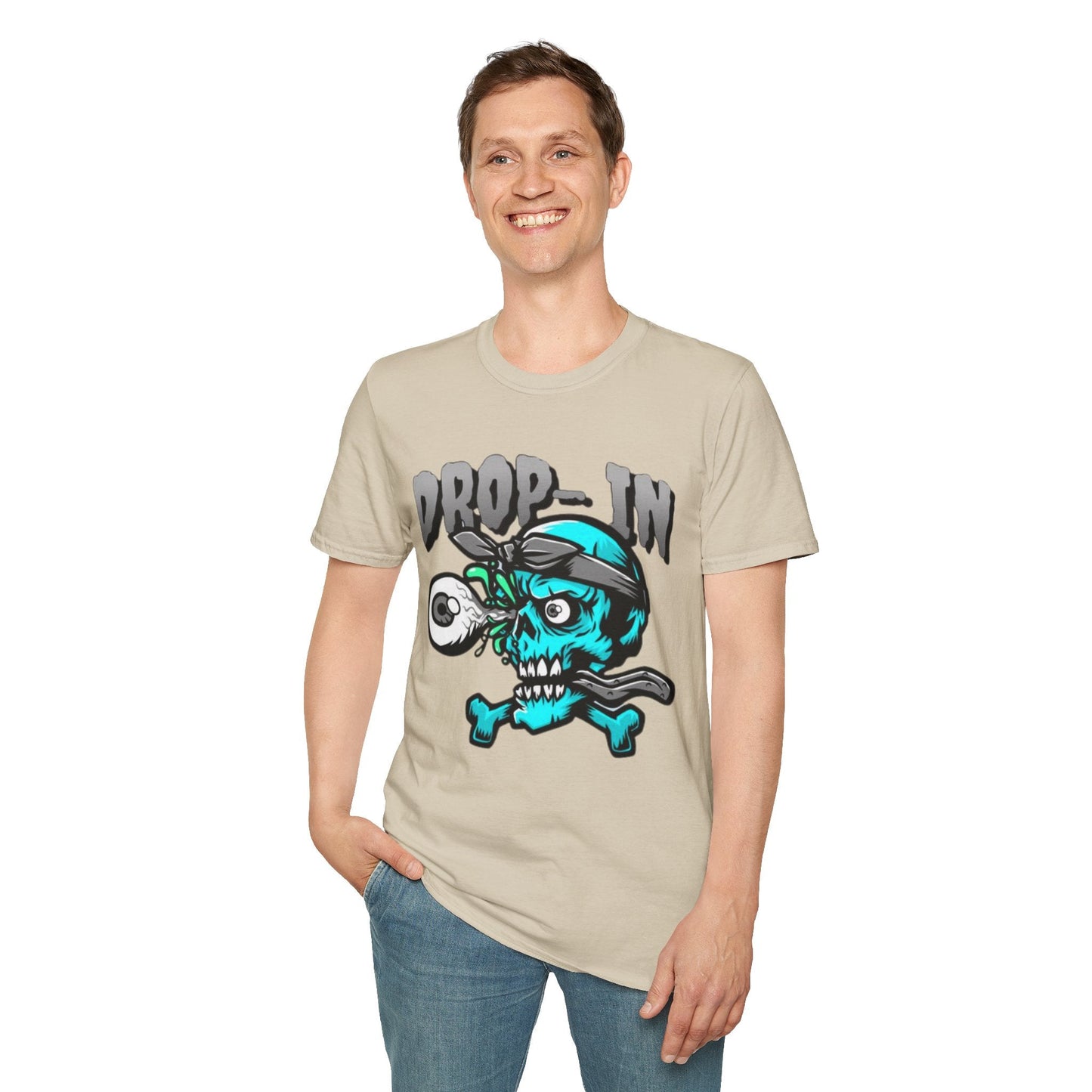 Unisex Skull T Shirt Skeleton Shirt With Skull Artwork Gildan Softstyle 64000 Cotton Tee