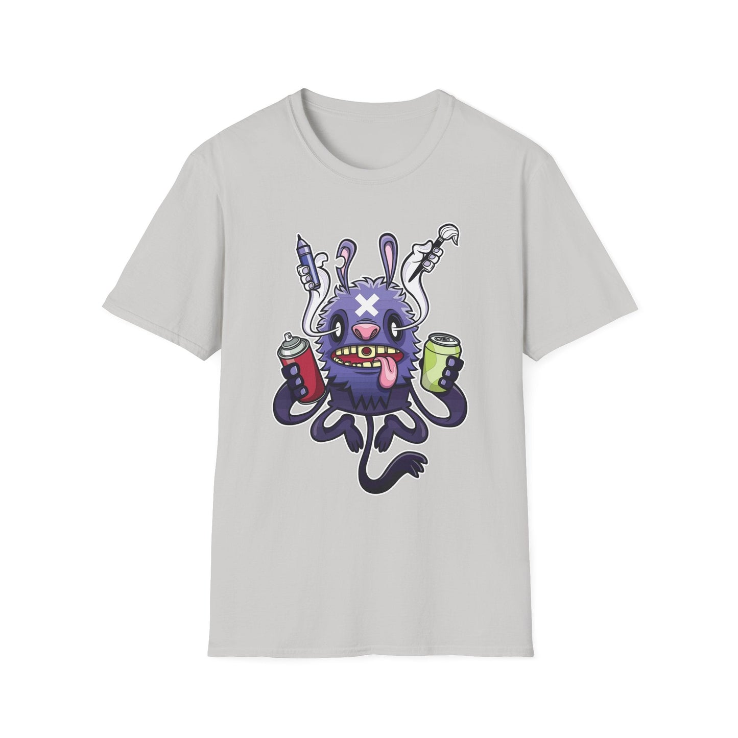Cartoon T Shirt Animation T Shirt Funny Tee Shirt Unisex Softstyle Gildan 64000 Art Design
