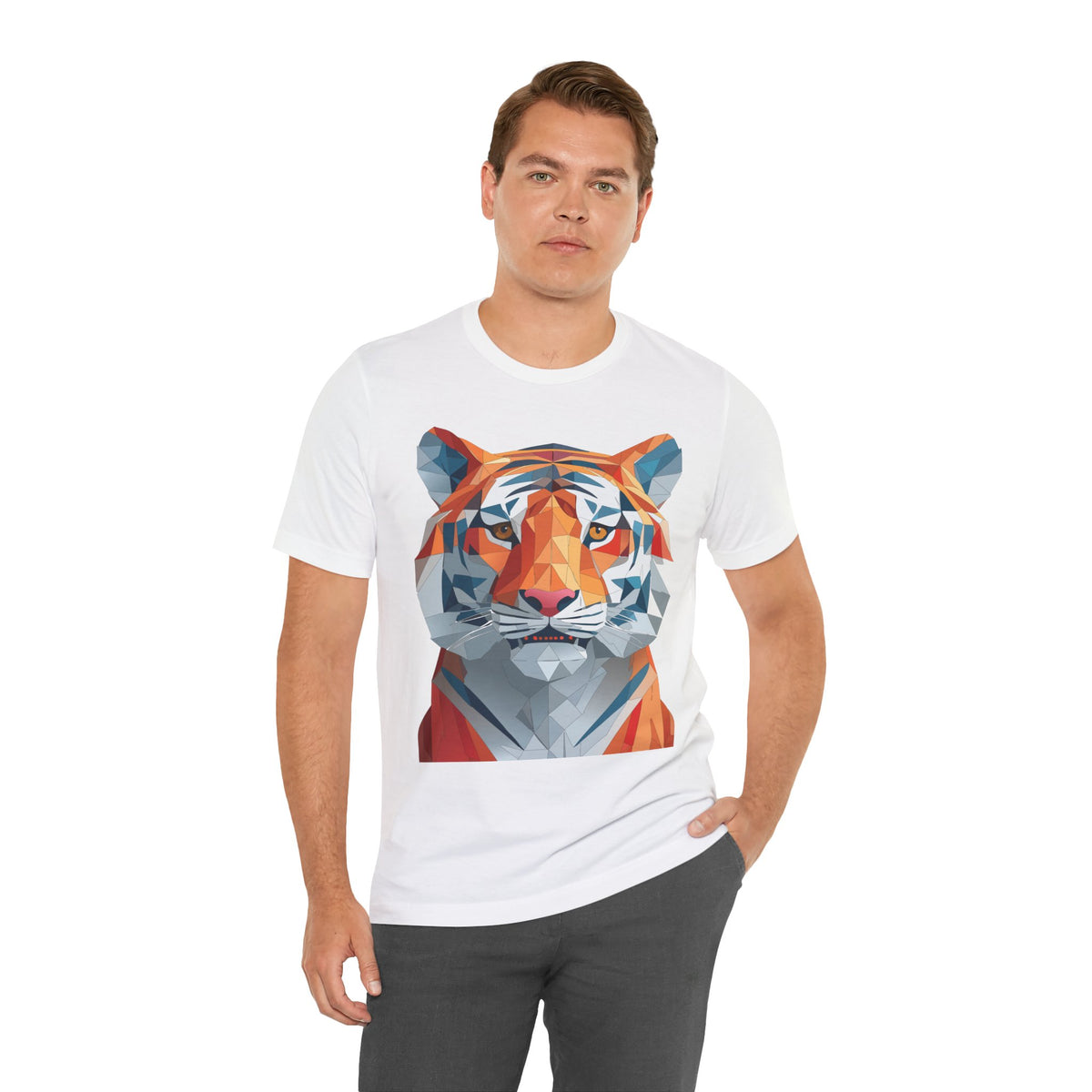Wild Animals  Graphic Unisex Cotton Bella+Canvas Tee with Art Animal Design ab56