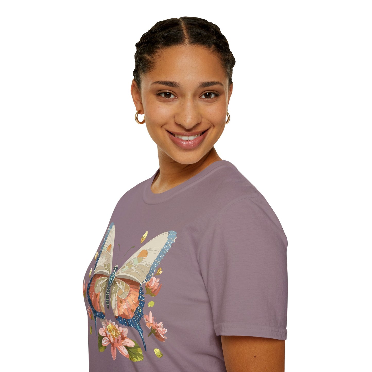 Butterfly Shirt Unisex Softstyle T Shirt Gildan 64000 100 Cotton Monarch Butterfly Gift