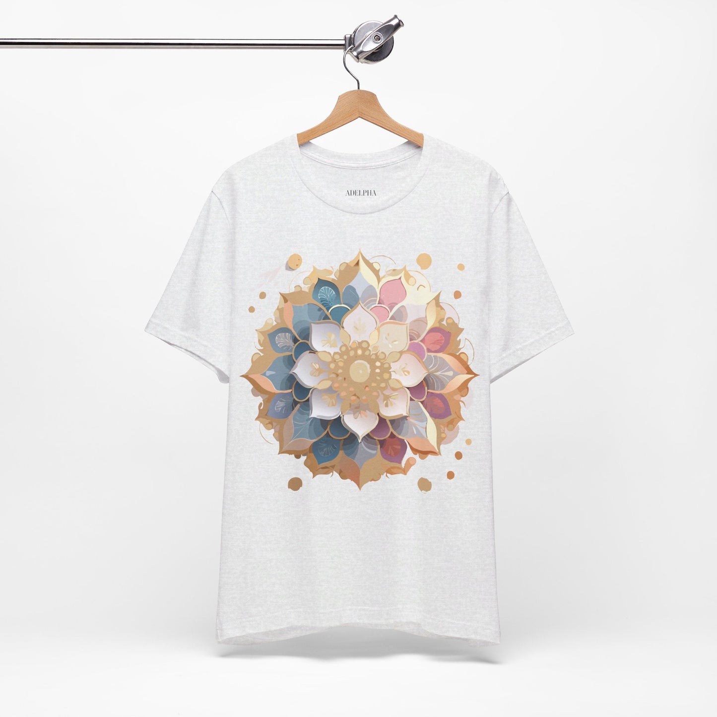 Mandala Graphic Tee For Men And Women By Adelpha Unisex Short Sleeve Art Design Shirt
