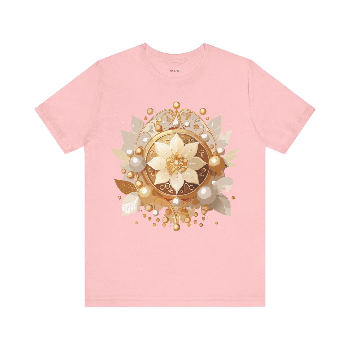 Jewelry Graphic Unisex Cotton Bella+Canvas Tee with Art Design n131