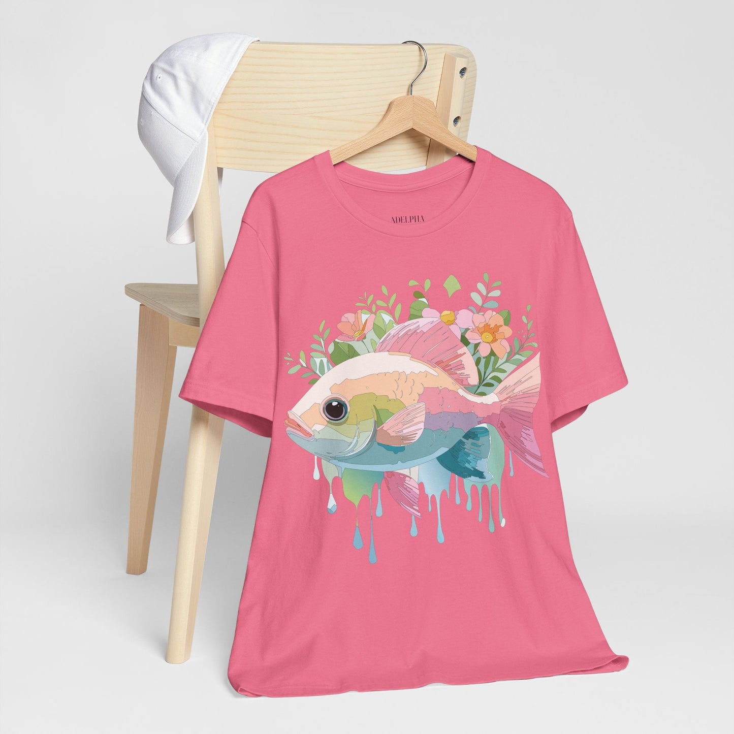 Fish Graphic Unisex 100 Cotton Vintage Artwork Tee 1