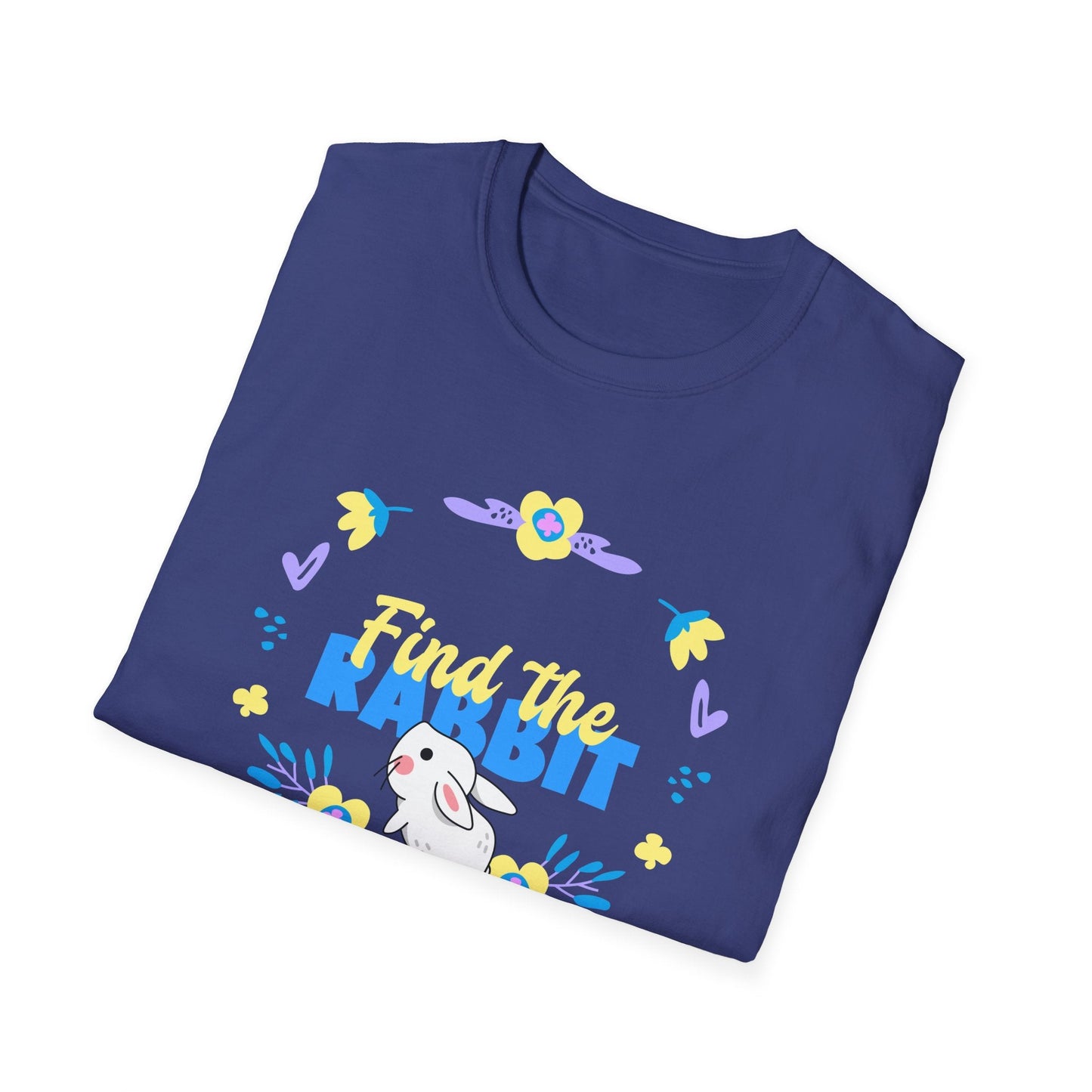Easter Bunny T Shirt Unisex Gildan Softstyle 64000 Breathable Cotton Easter Design