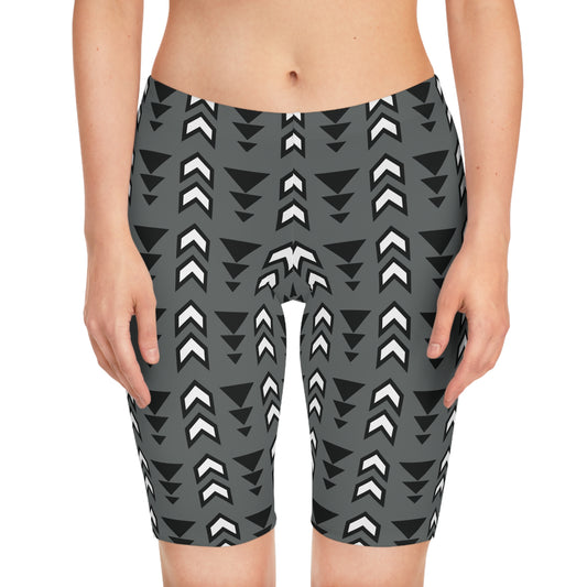 Abstract Biker Shorts