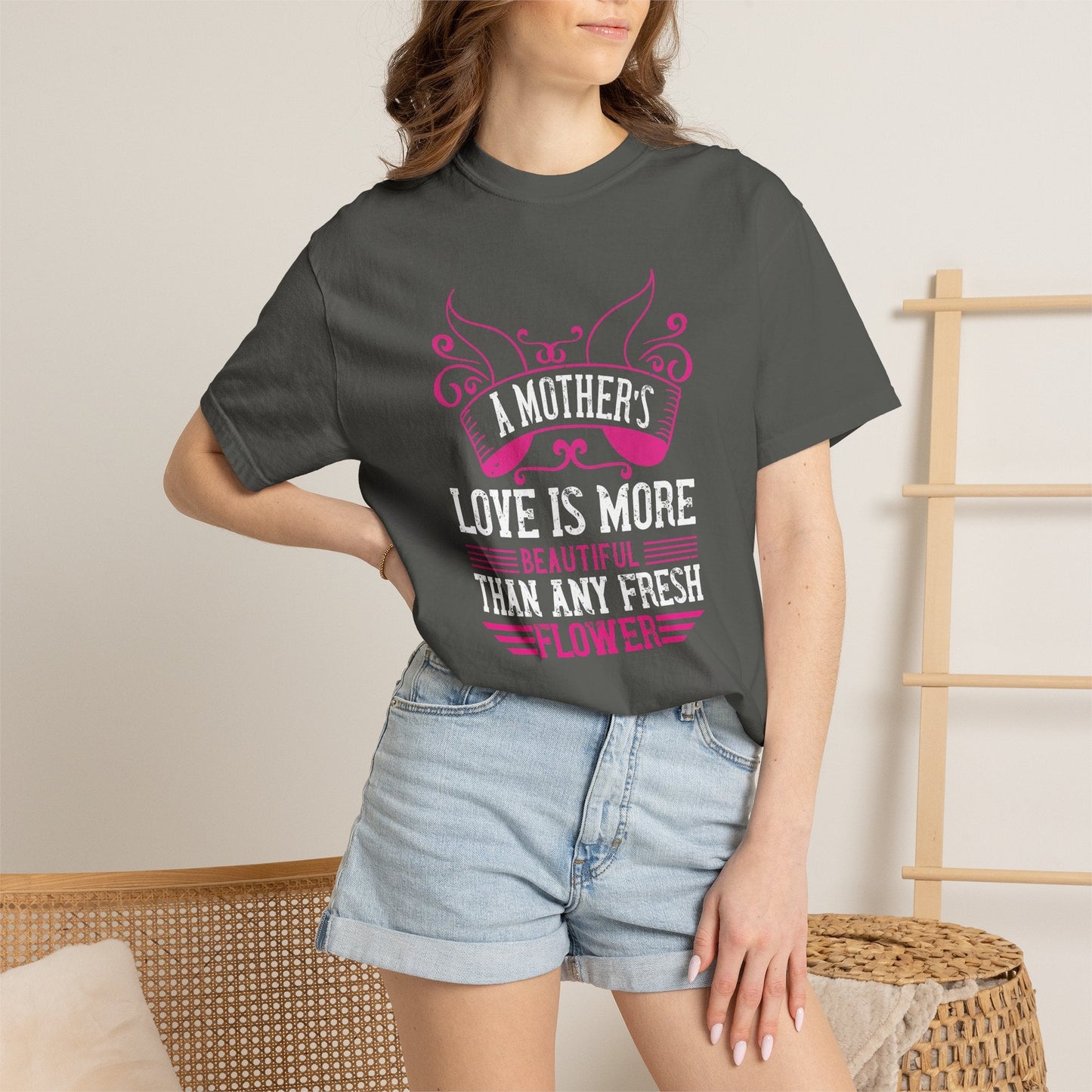 Mom T-shirt Mother Day Mama Tee Unisex Comfort Colors Garment-Dyed Cotton h59