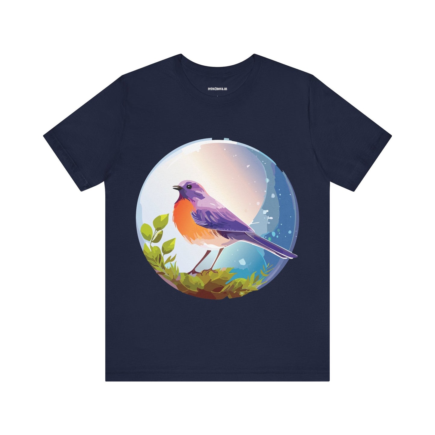 Unisex Animals And Bird Shirt Graphic Cotton T Shirt With Original Retro2Nova Art Premium Short Sleeve Tee