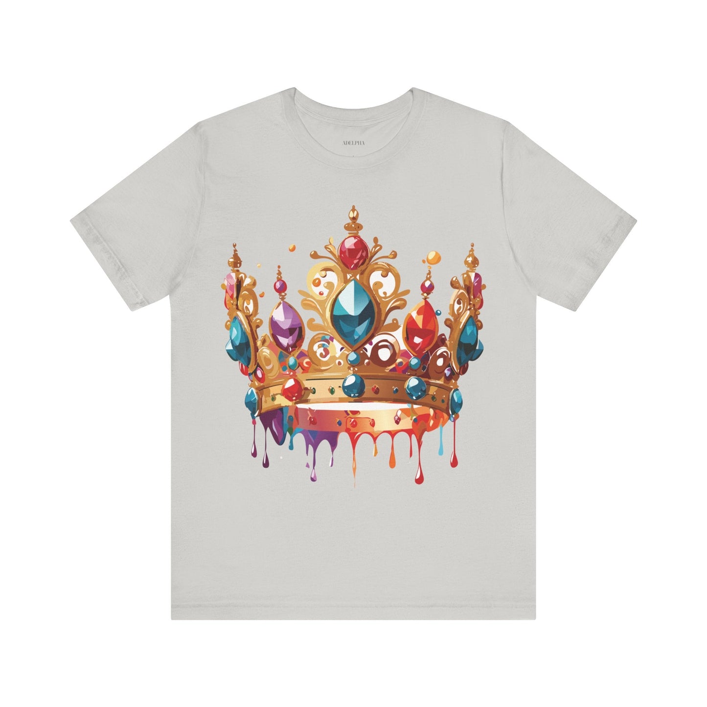 Adelpha Vintage Inspired Graphic Tee Crown Shirt Unisex Short Sleeve Art Design Edition