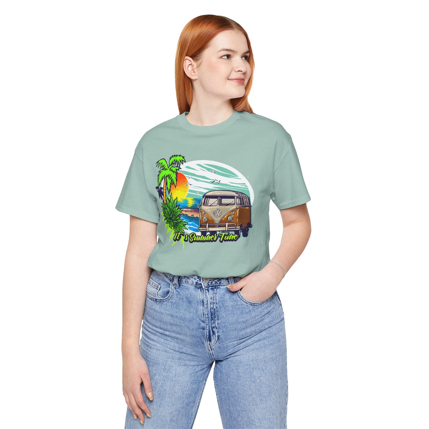 Old Bus Retro Poster Graphic Design Tee, Old Bus Shirt, Vintage Tees, Art Design T-Shirt, Graphic Tee, Retro Art Shirts