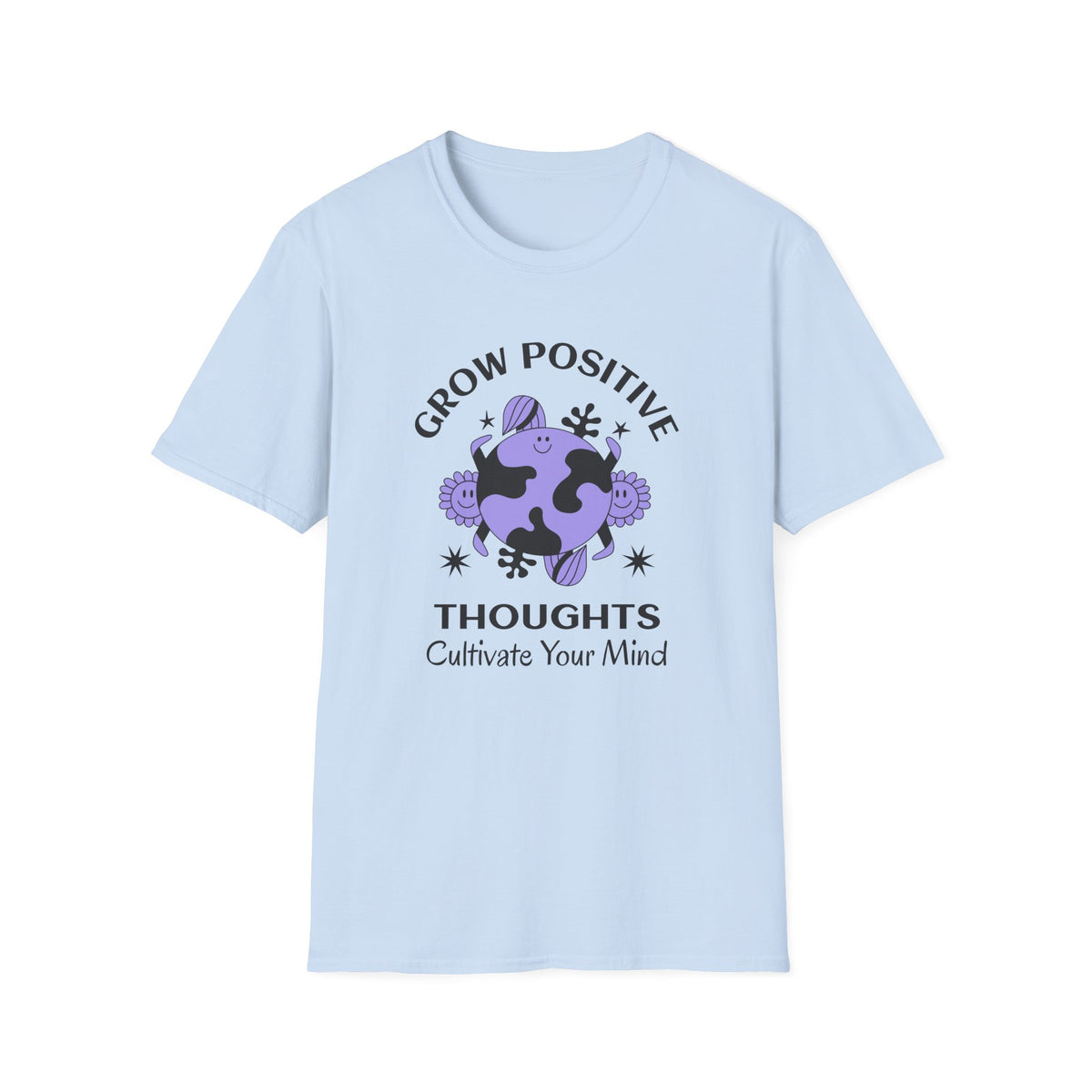 Positive Slogan Positive Words Tee with Good Quotes Graphic Tee Gildan Unisex 100 Cotton Tee Shirt p102