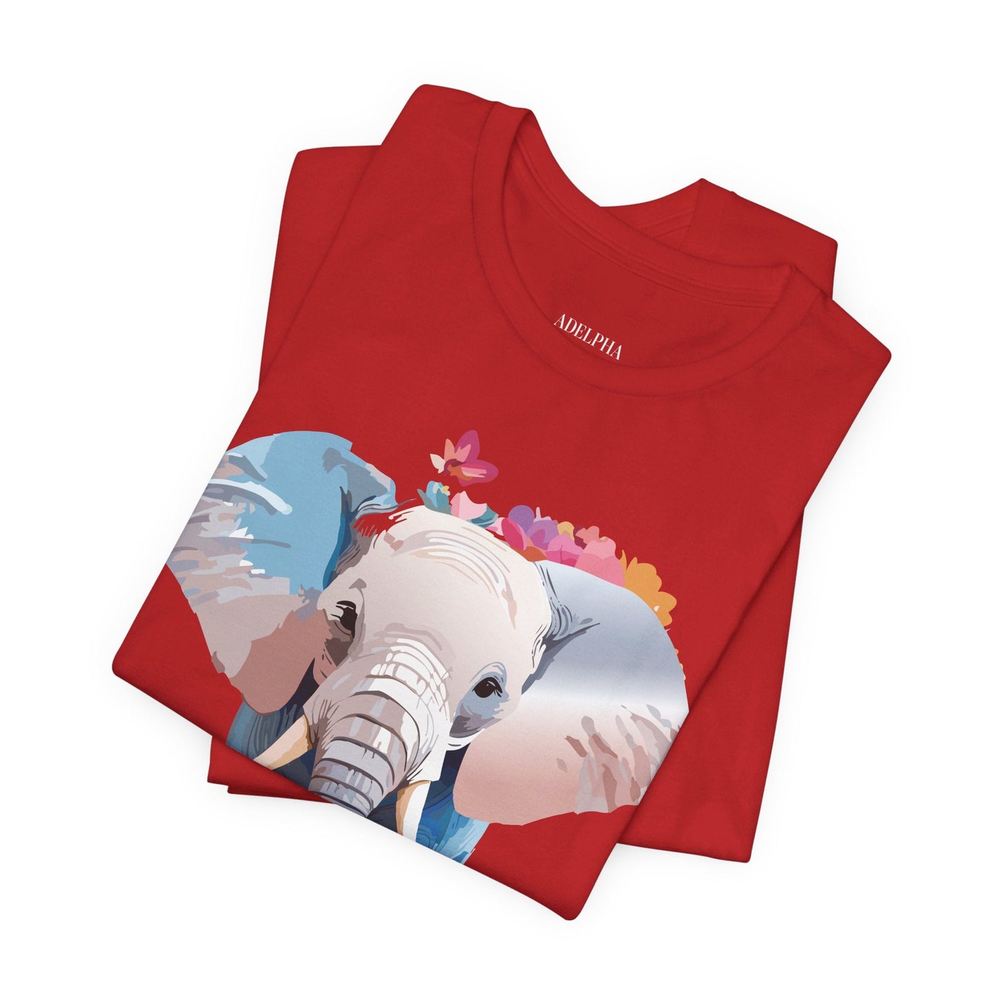 Elephant Graphic Tee Unisex Short Sleeve by Adelpha Premium Vintage Inspired Artwork