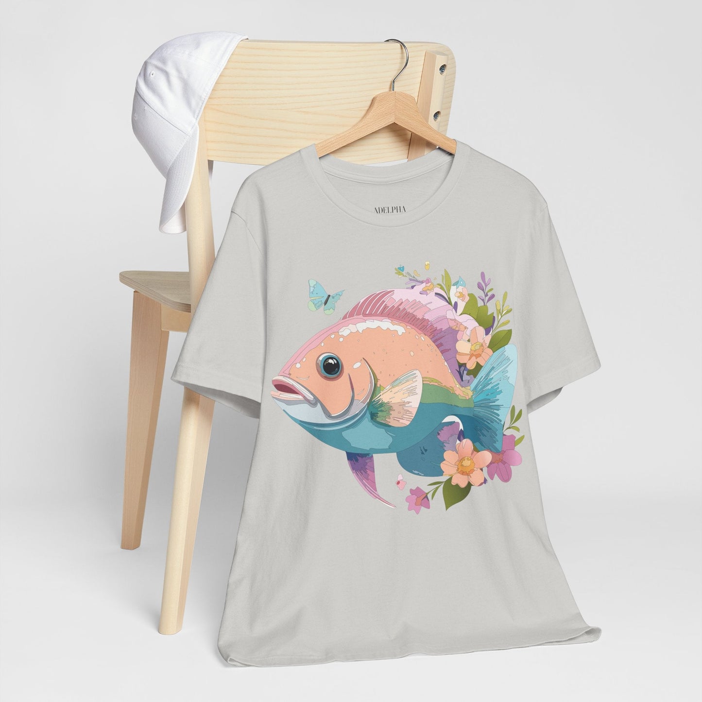 Fish Graphic Unisex 100 Cotton Vintage Artwork Tee 1