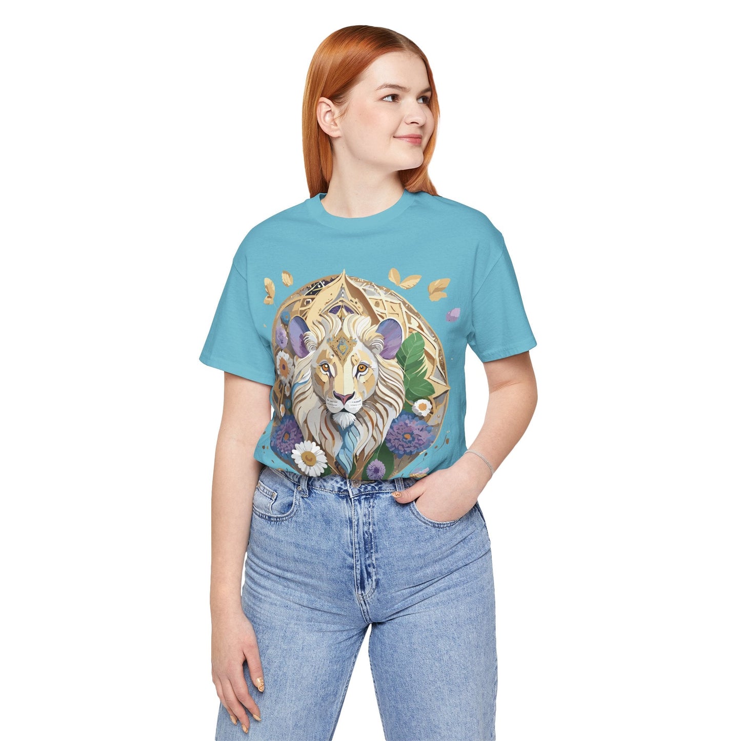 Adelpha Graphic Tee Unisex Medallion Shirt Vintage Inspired Art Design Short Sleeve