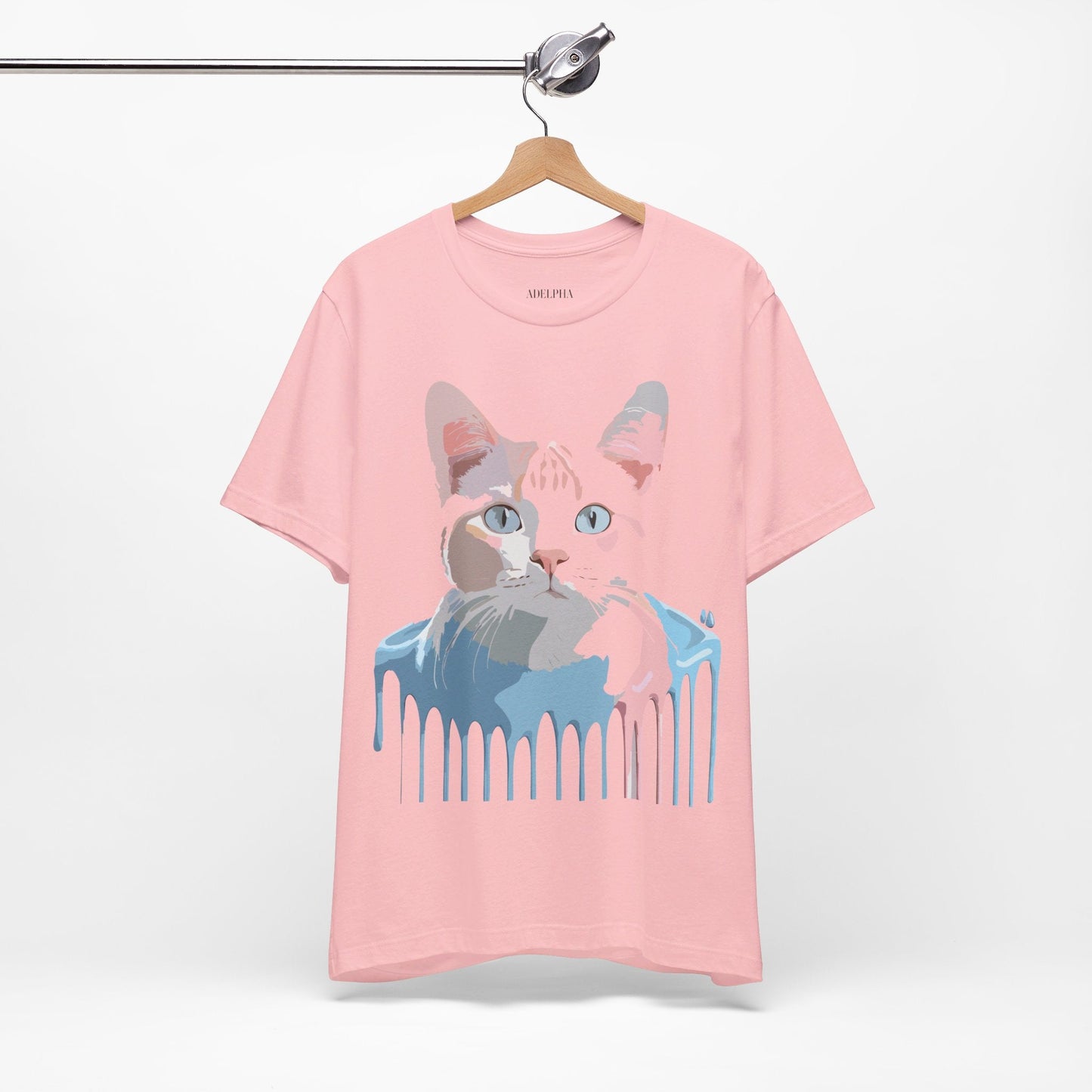 Adelpha Cat Graphic T Shirt Unisex Short Sleeve Vintage Artwork Tee