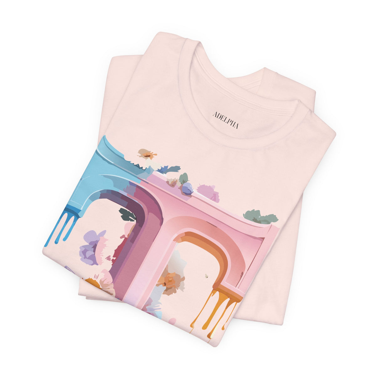 Letter T Graphic Unisex Cotton Bella+Canvas Tee with Art Letter Design
