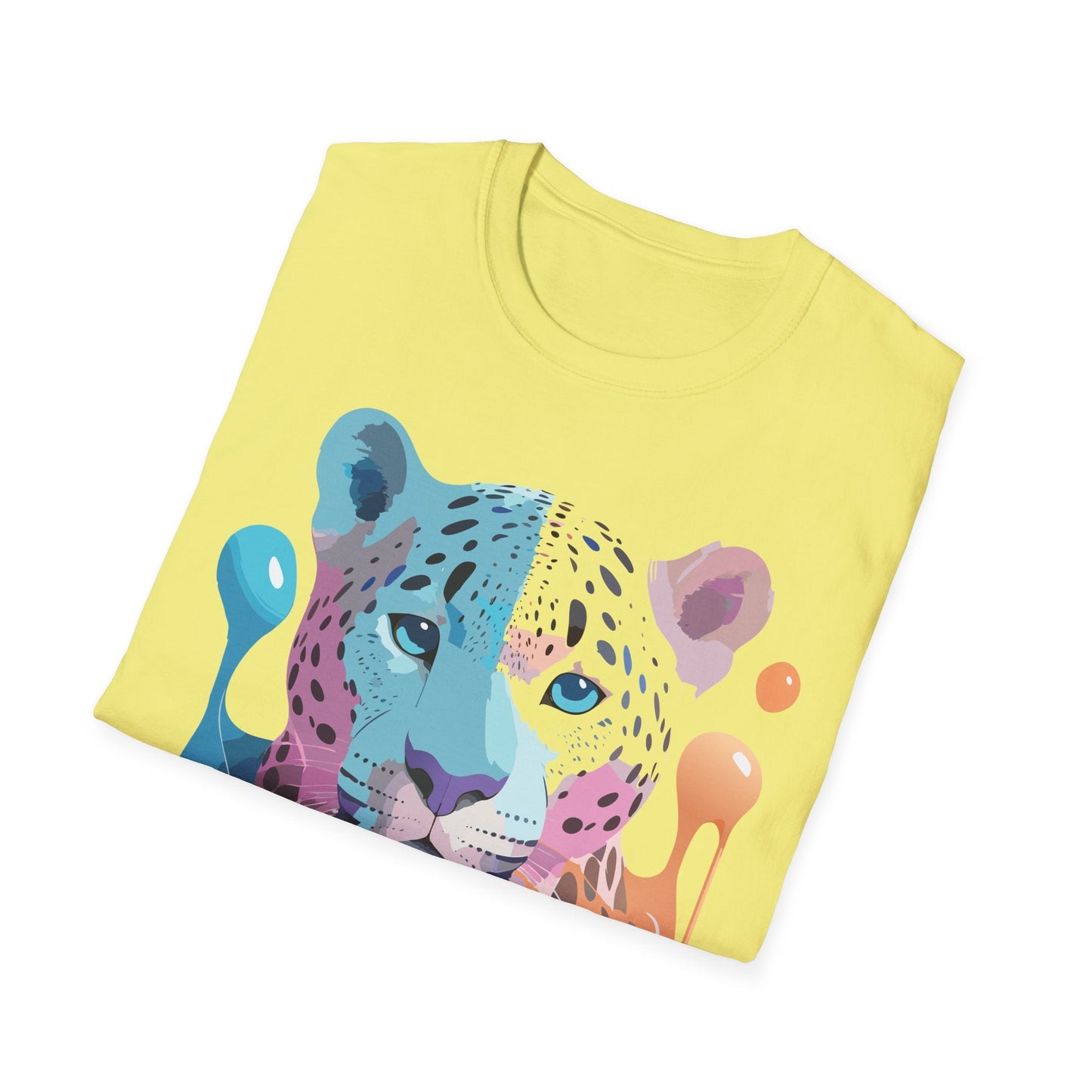Unisex Cheetah Shirt Gildan Softstyle 64000 Short Sleeve Tee