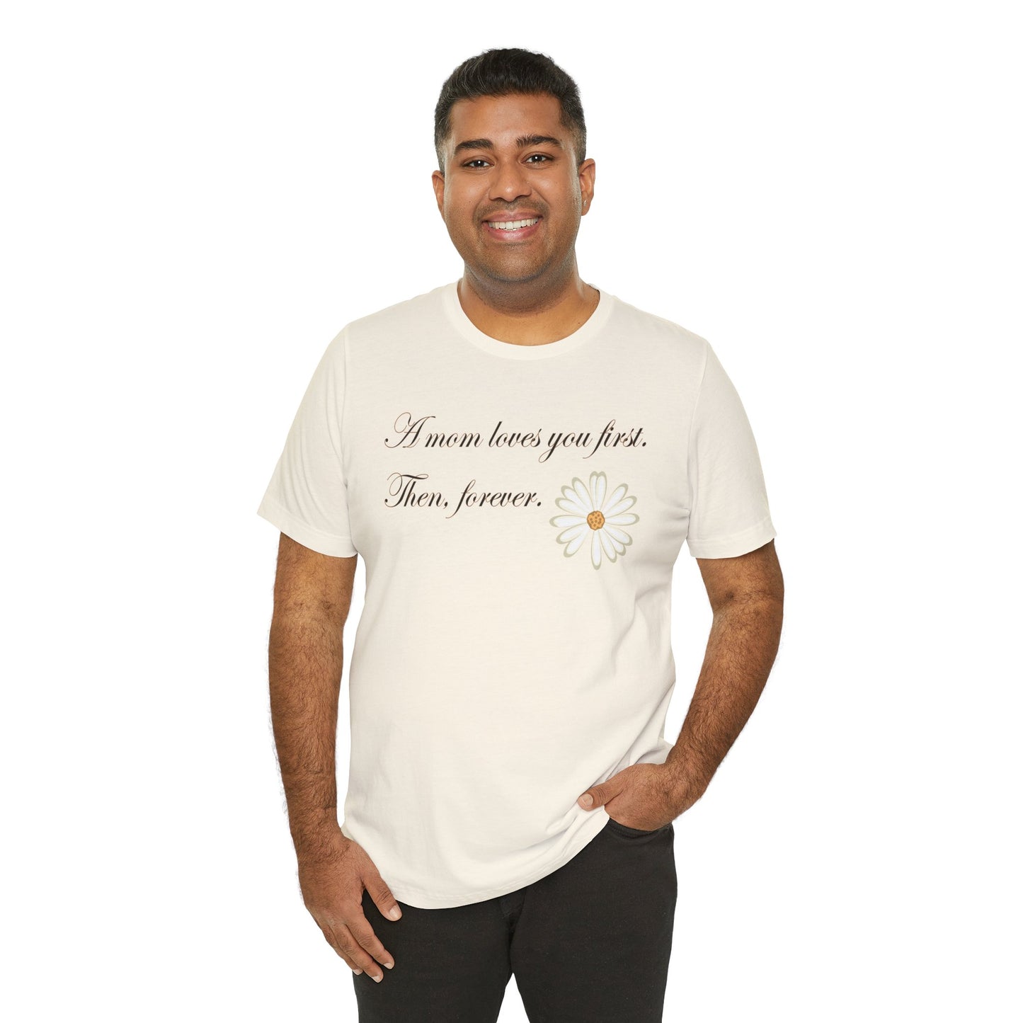 T-shirt unisexe en coton avec signature de maman