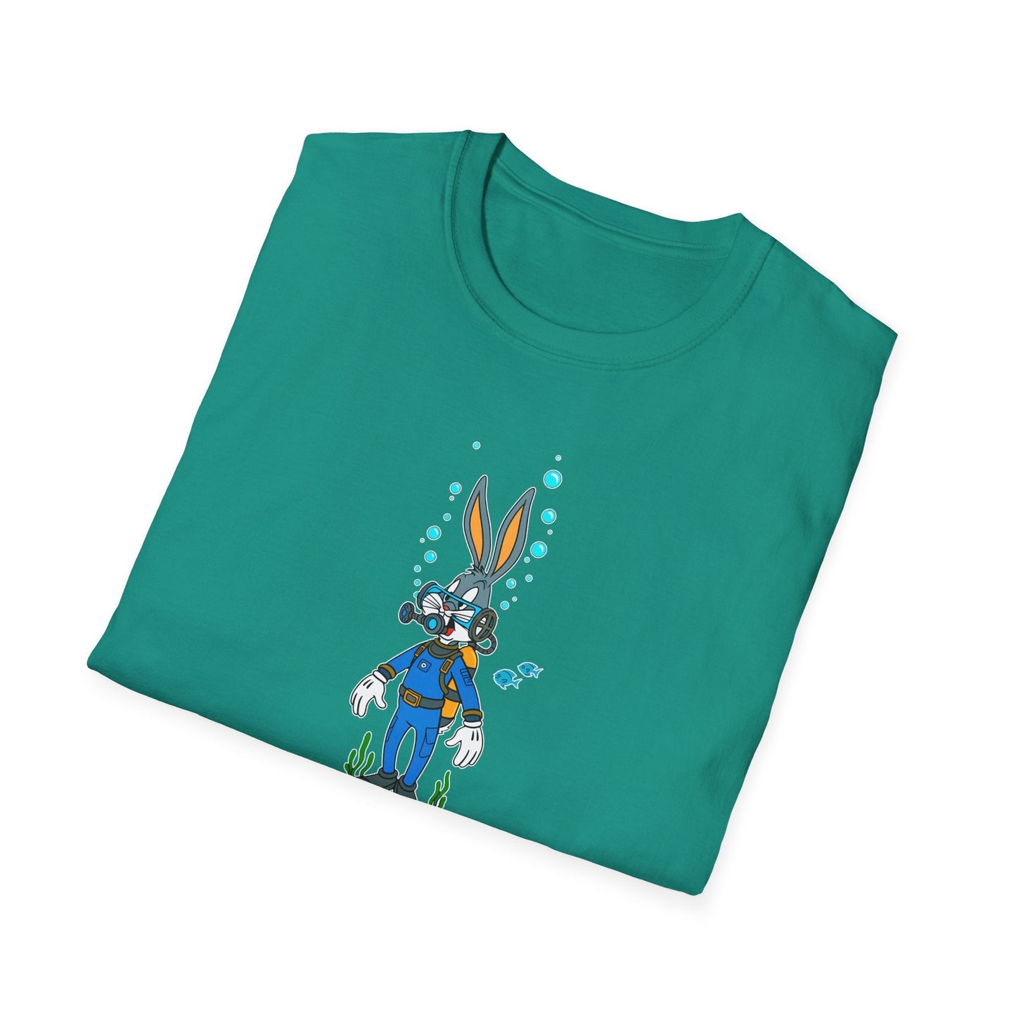 Cartoon Bunny Graphic Unisex Cotton Animal Animation Artwork Design Tee 20