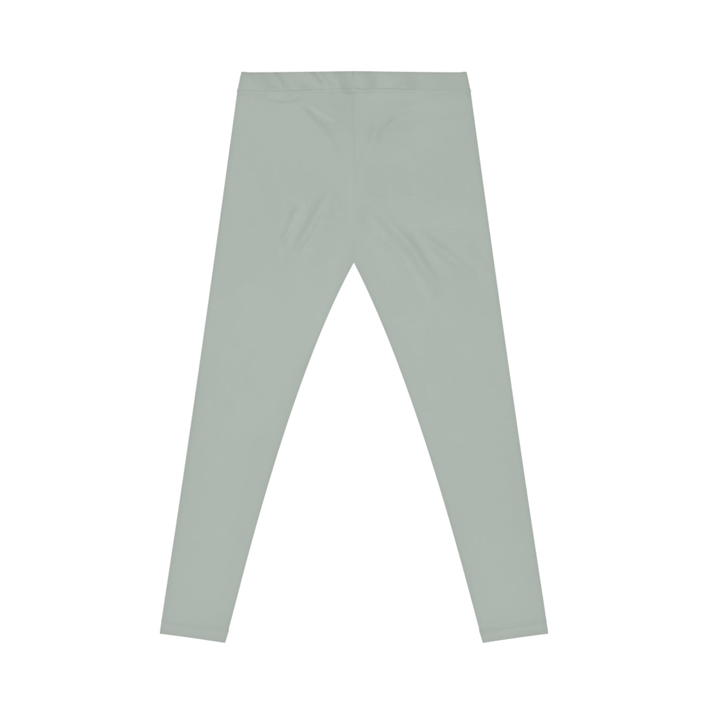 Light Ash Jade Color Women's Poly-Span Casual Leggings XS-2XL