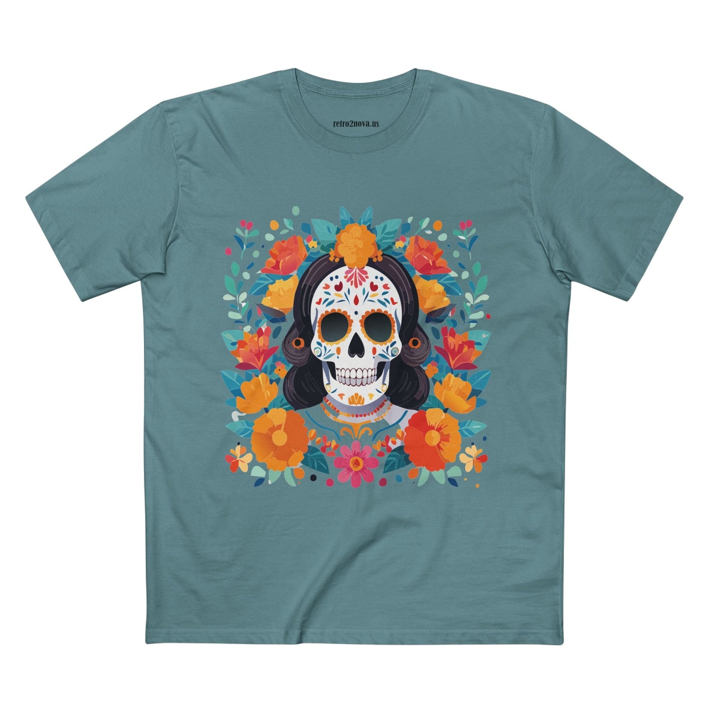 Retro2Nova Skull Shirt Unisex Skeleton Tee Premium Cotton Art Collection Design Edition