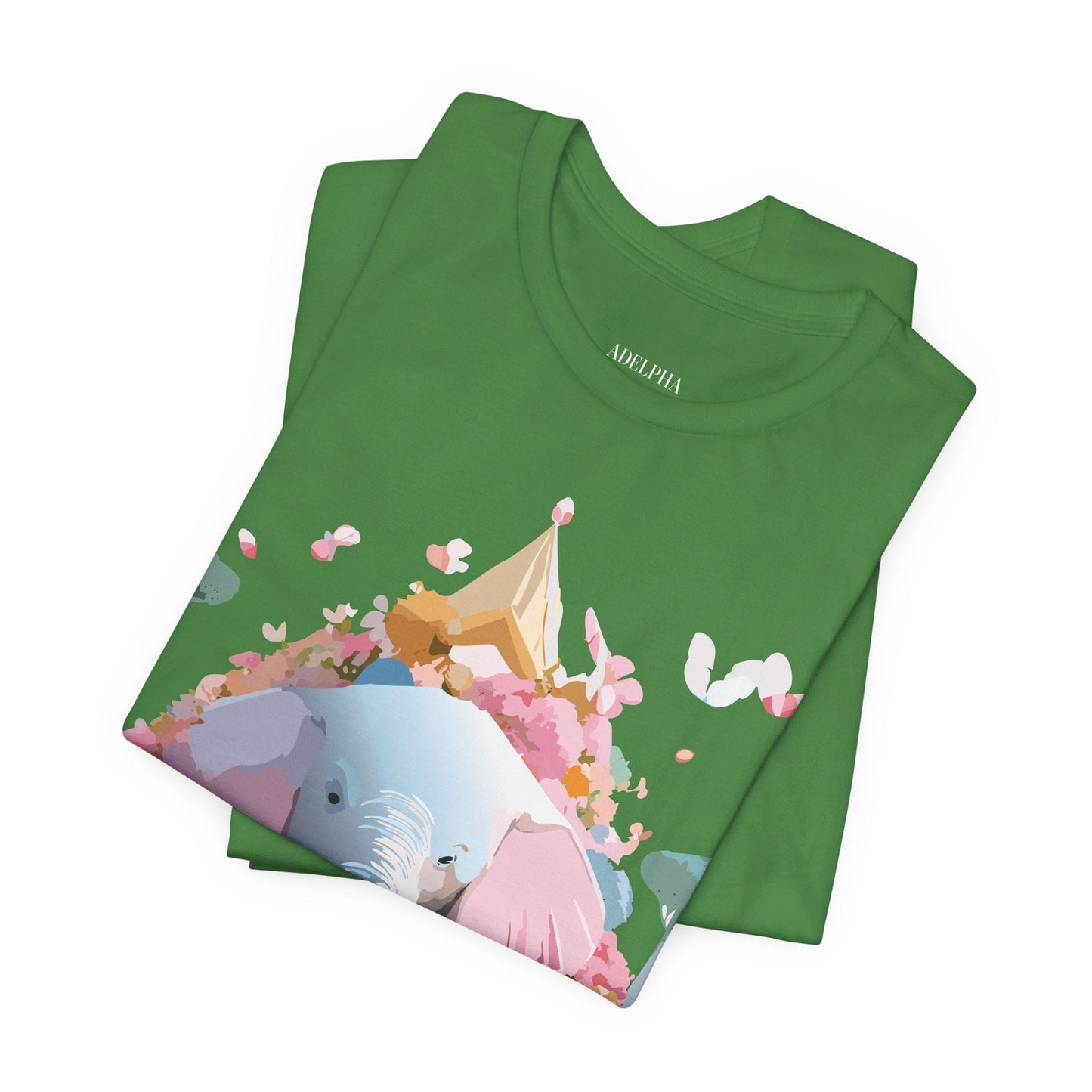 Elephant Graphic Tee Adelpha Unisex Short Sleeve Vintage Inspired Art Design Premium