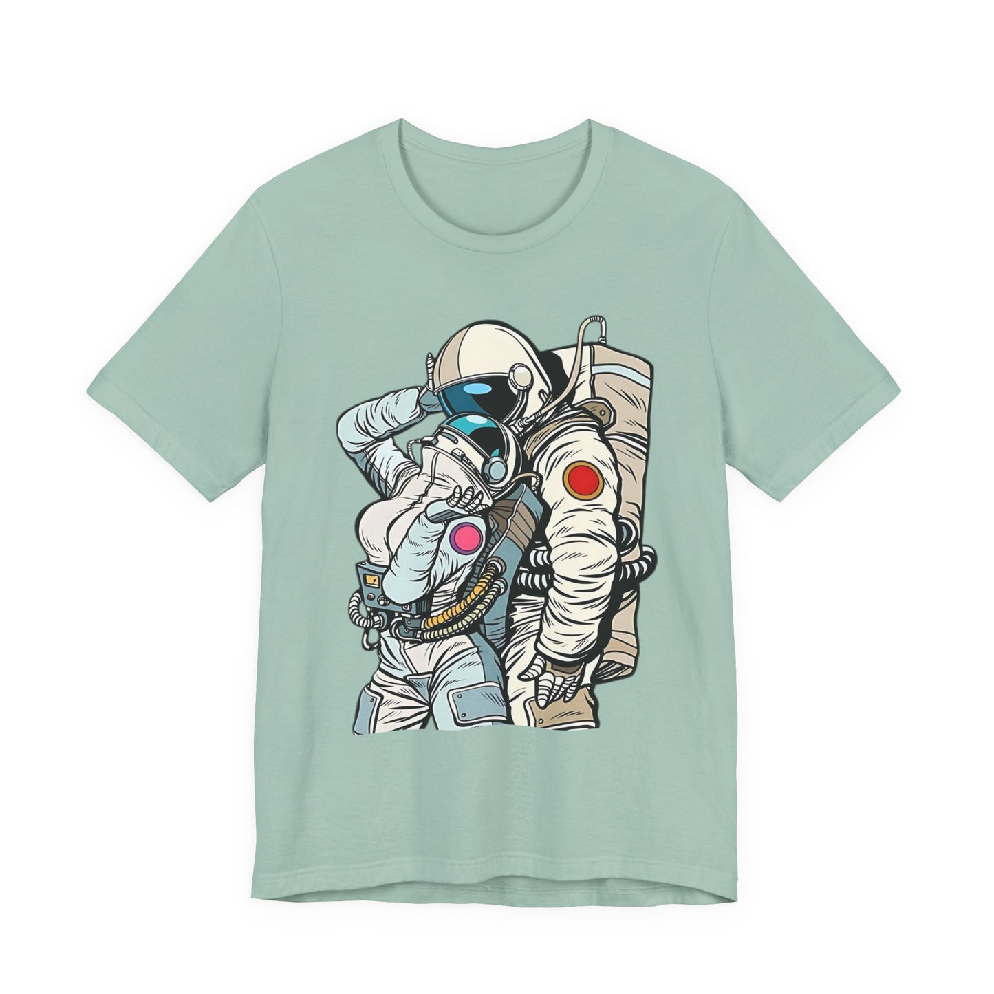 Unisex Astronaut T-shirt, Space Lovers Tee, Cosmic Top, Astronaut Graphic Tee, Cosmos Graphic T-Shirt, Love Shirt Art T-Shirt