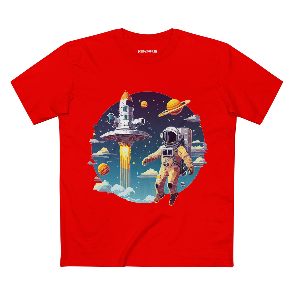 Cosmos Astronaut Graphic Tee Staple Unisex 100 Cotton Tee Shirt - CS-27