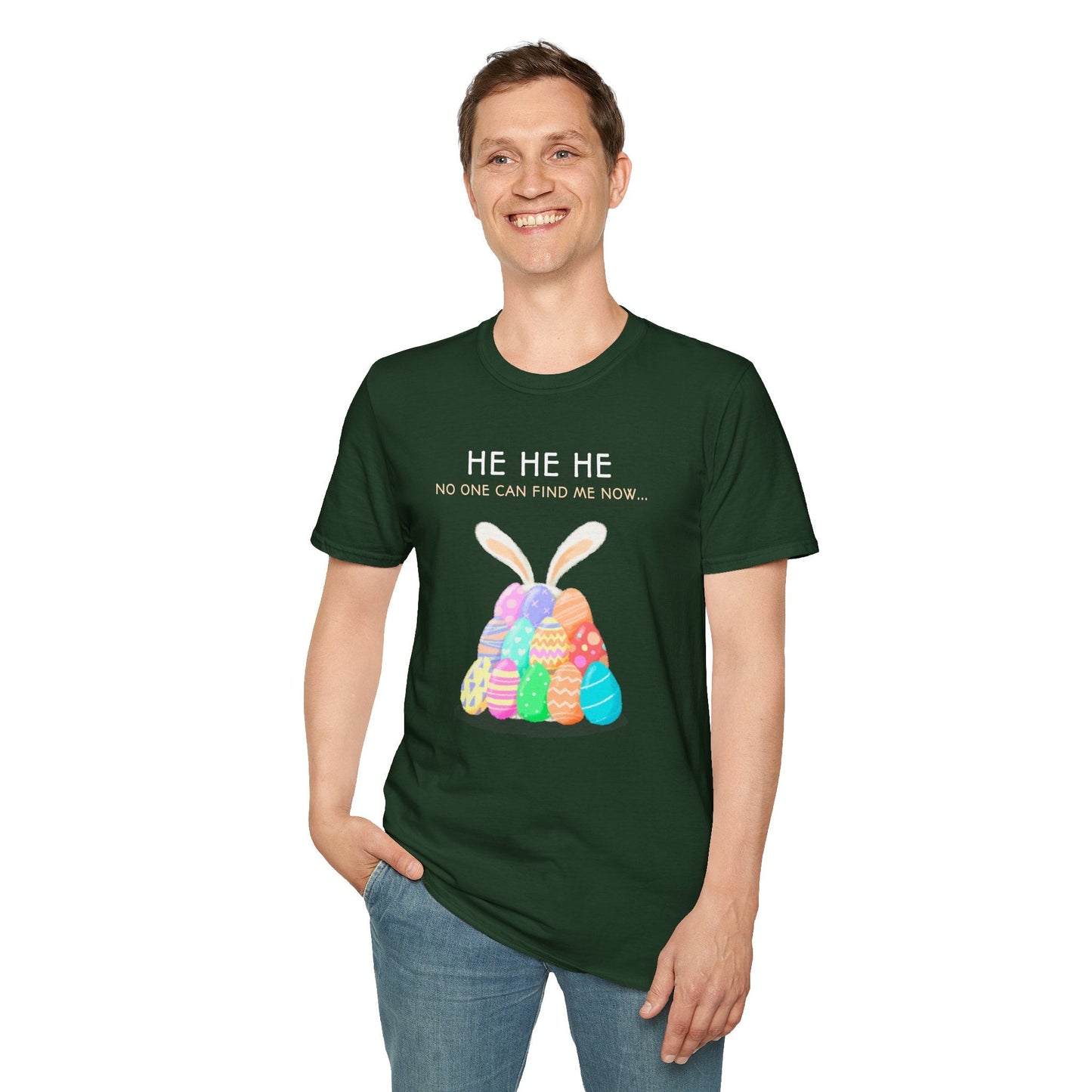 Easter Egg T Shirt Unisex Softstyle 100 Percent Ring Spun Cotton Easter Design Tee