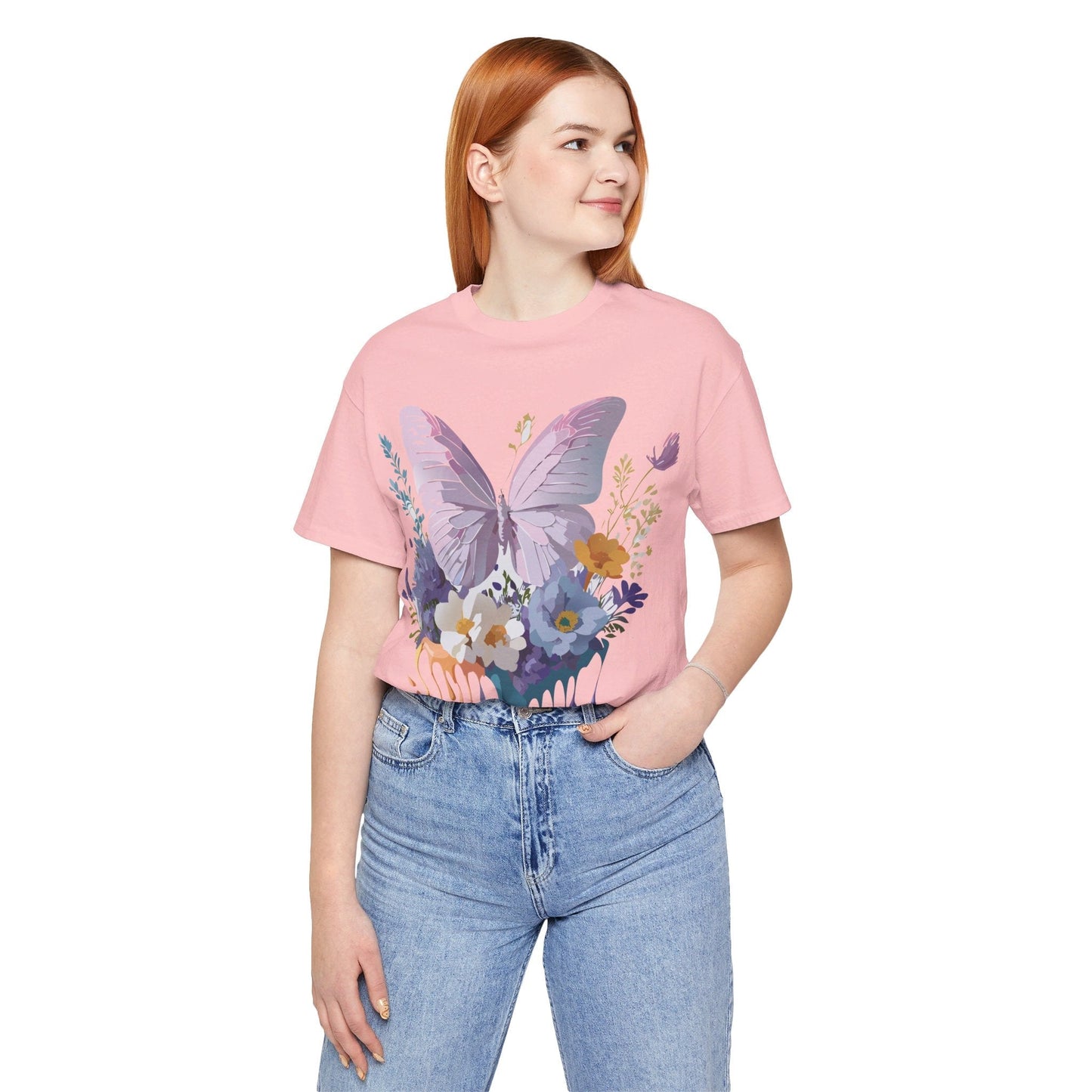 Adelpha Graphic Butterfly Unisex Short Sleeve Graphic Tee Art Design