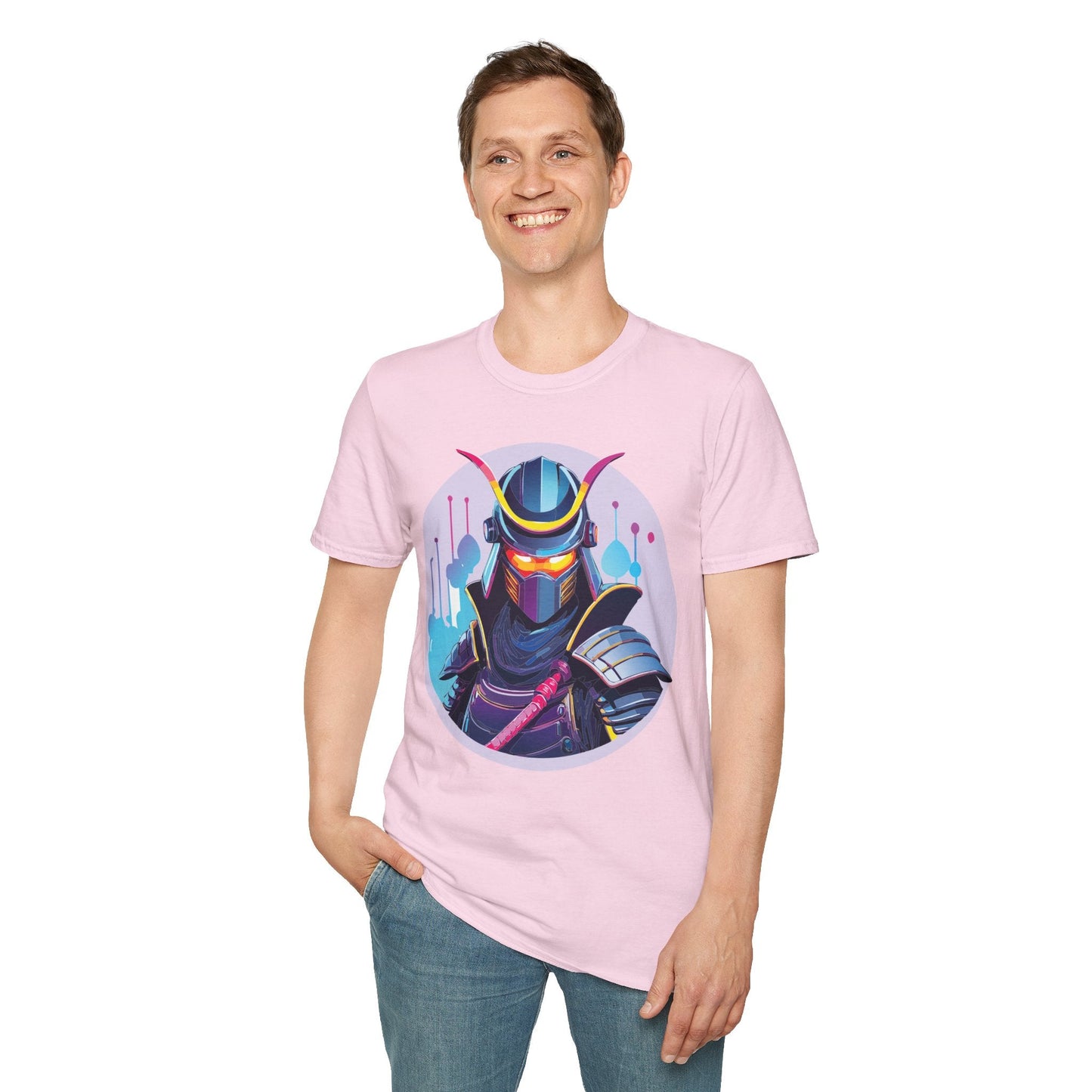 Unisex Samurai Shirt Gildan Softstyle Tee Hundred Percent Ring Spun Cotton Comfort