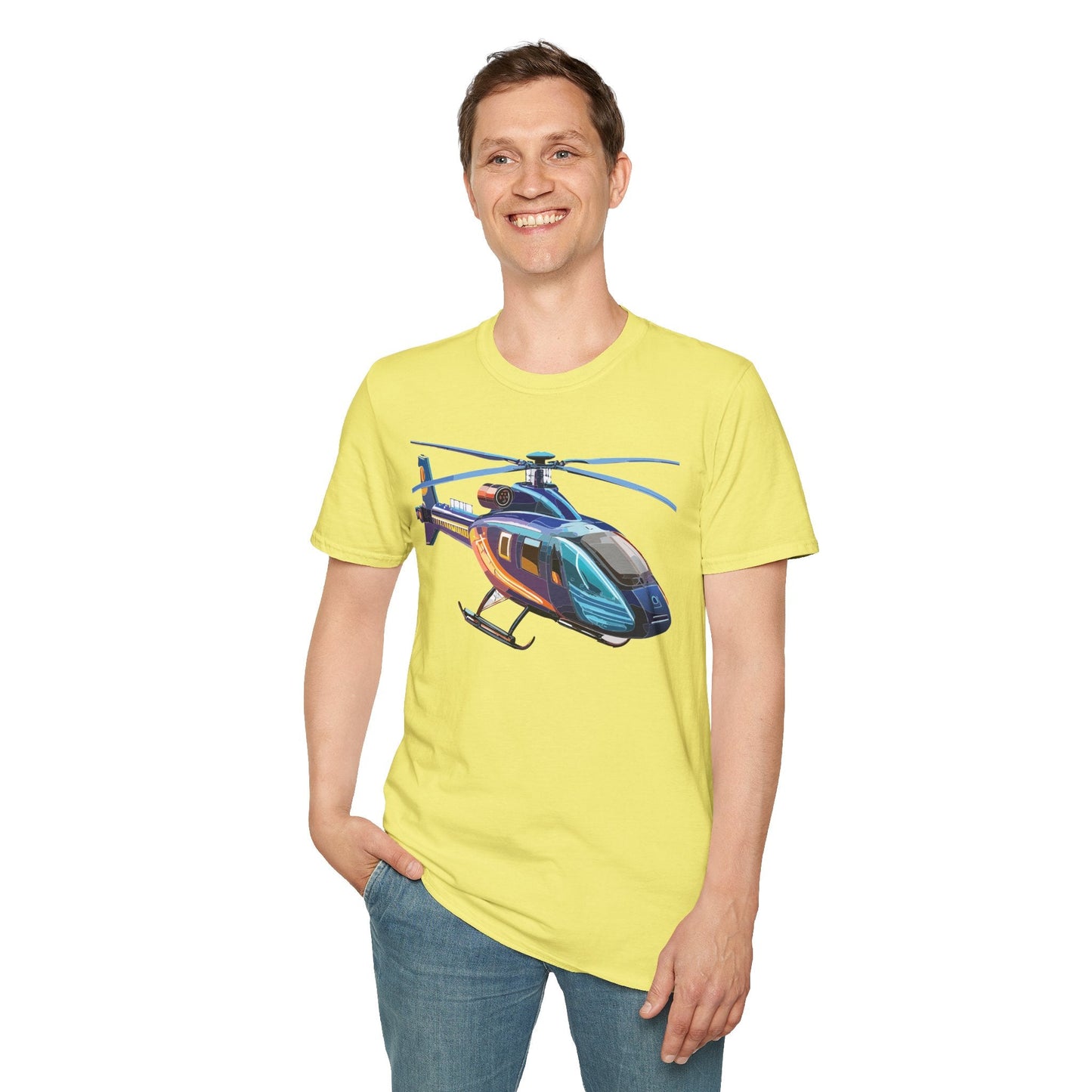 Chopper Helicopter Shirt Unisex T Shirt Softstyle 100 Percent Cotton Comfort Wear