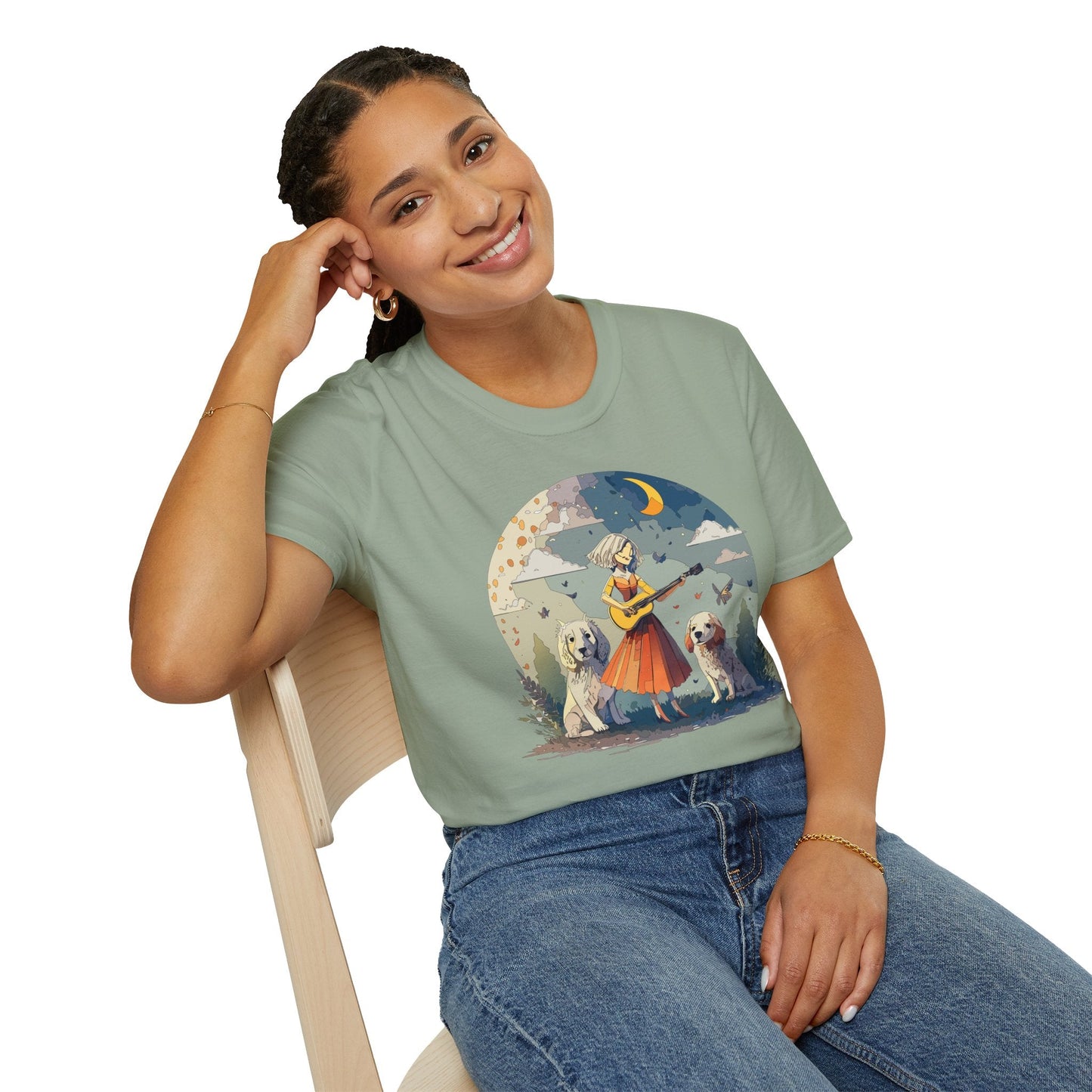 Womens Graphic T Shirts Art Design Tee Softstyle Gildan 64000 100 Percent Cotton