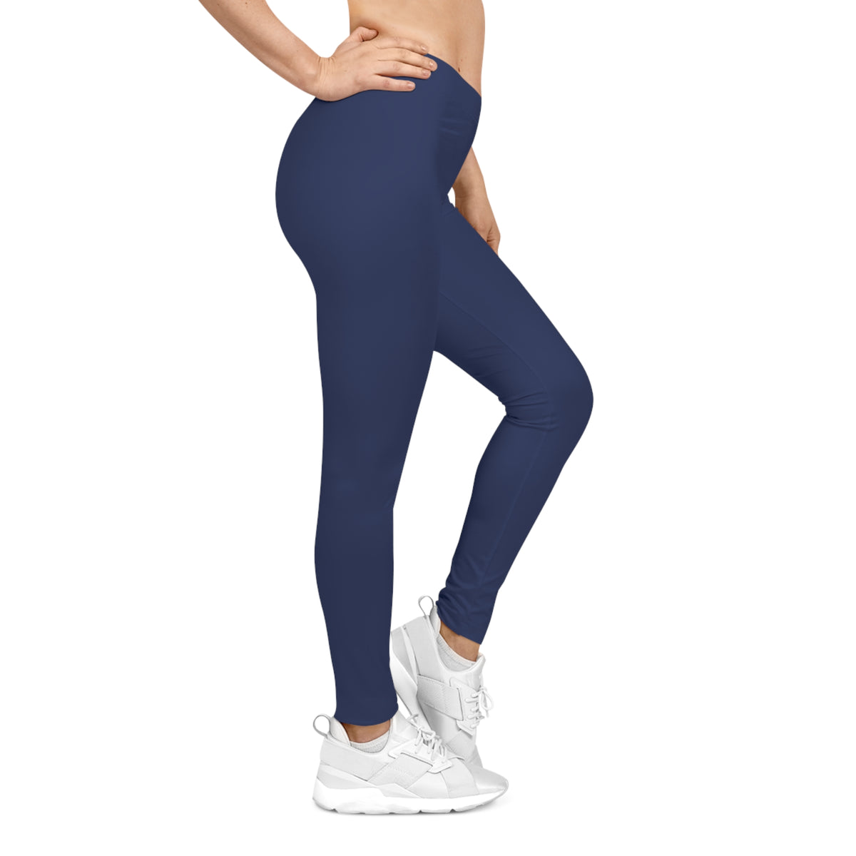 Twilight Indigo Blue Color Women's Poly-Span Casual Leggings XS-2XL