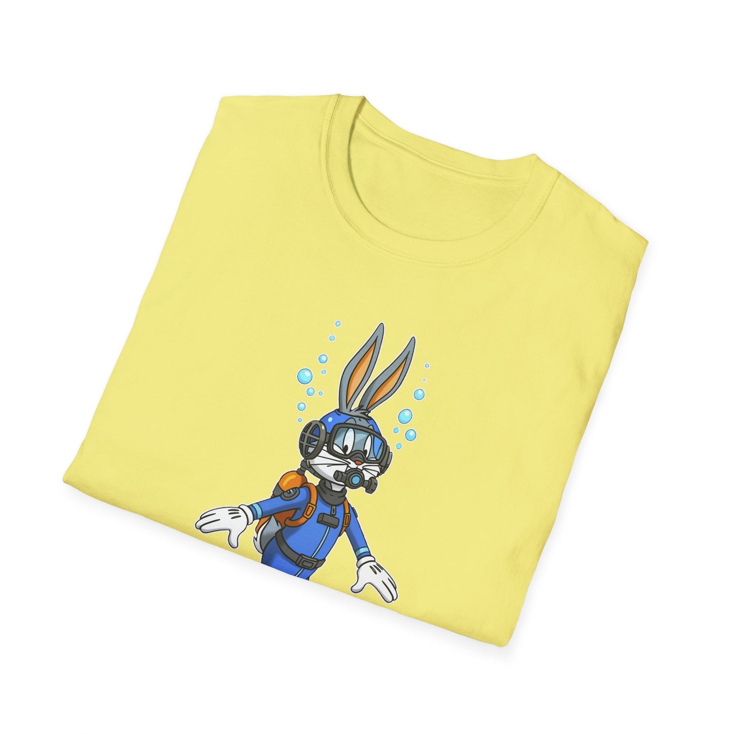 Bugs Bunny T Shirt Unisex Short Sleeve Cartoon Tee Gildan Softstyle 64000 Cotton