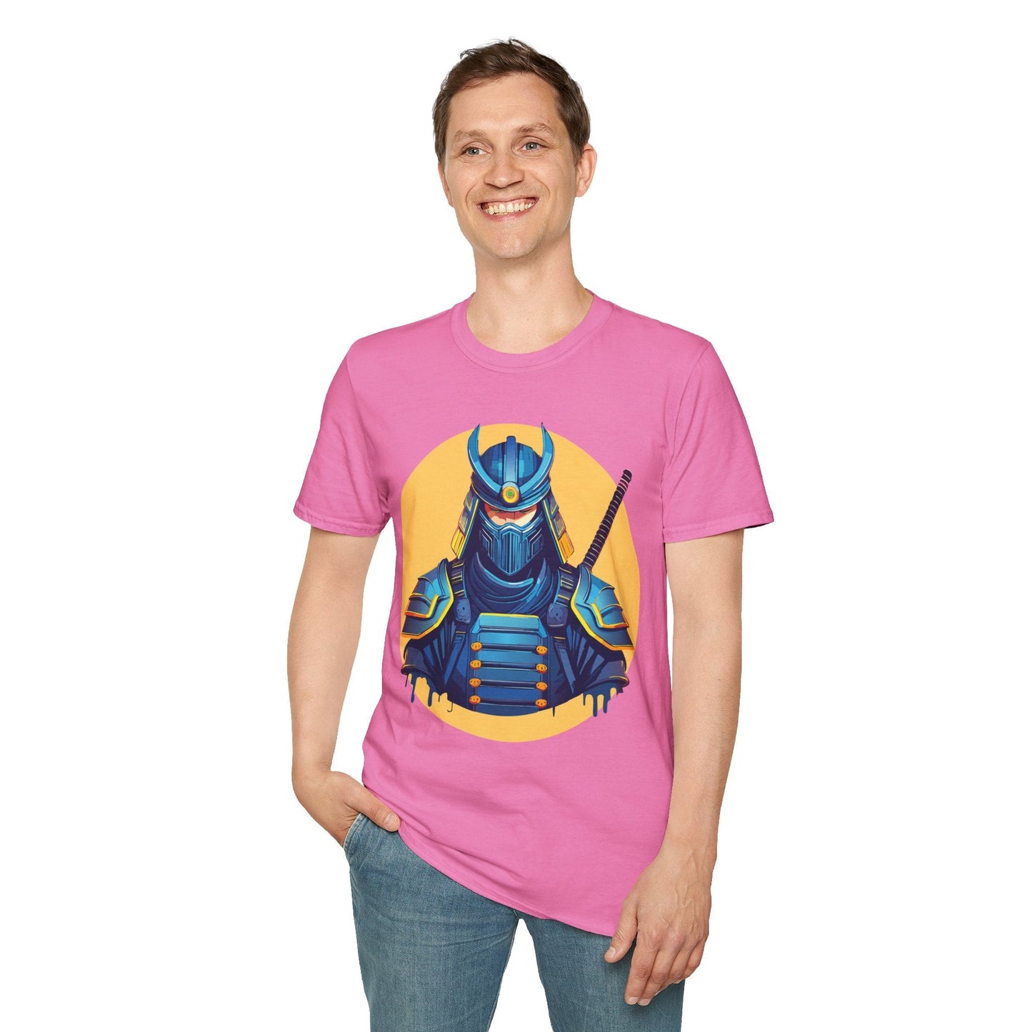 Samurai Shirt Unisex Softstyle T Shirt 100 Percent Ring Spun Cotton Tee For Everyday Comfort