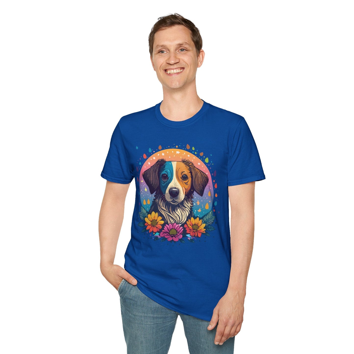 Dog Shirt Unisex Softstyle Tee 100 Percent Cotton Gildan 64000