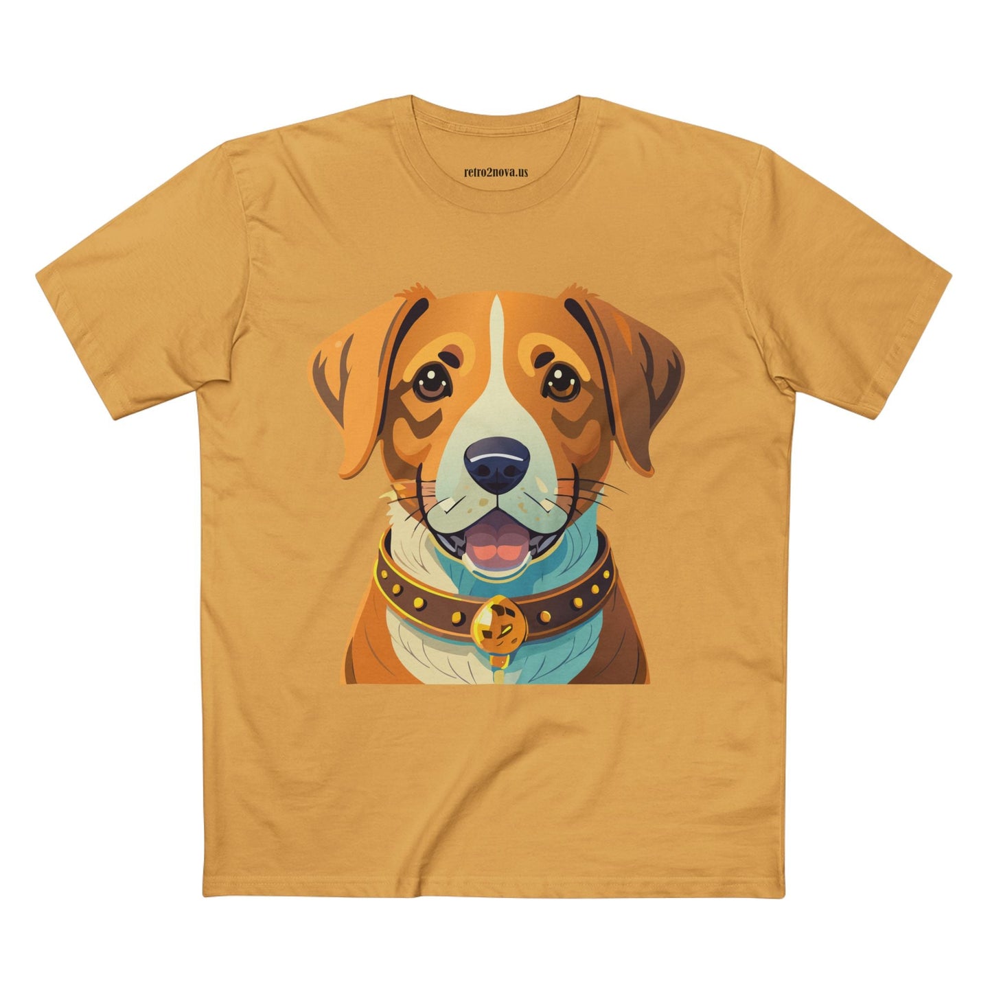 Retro2Nova Unisex Dog Shirt Premium Cotton Tee With Original Art Design Animal Print For Everyday Comfort