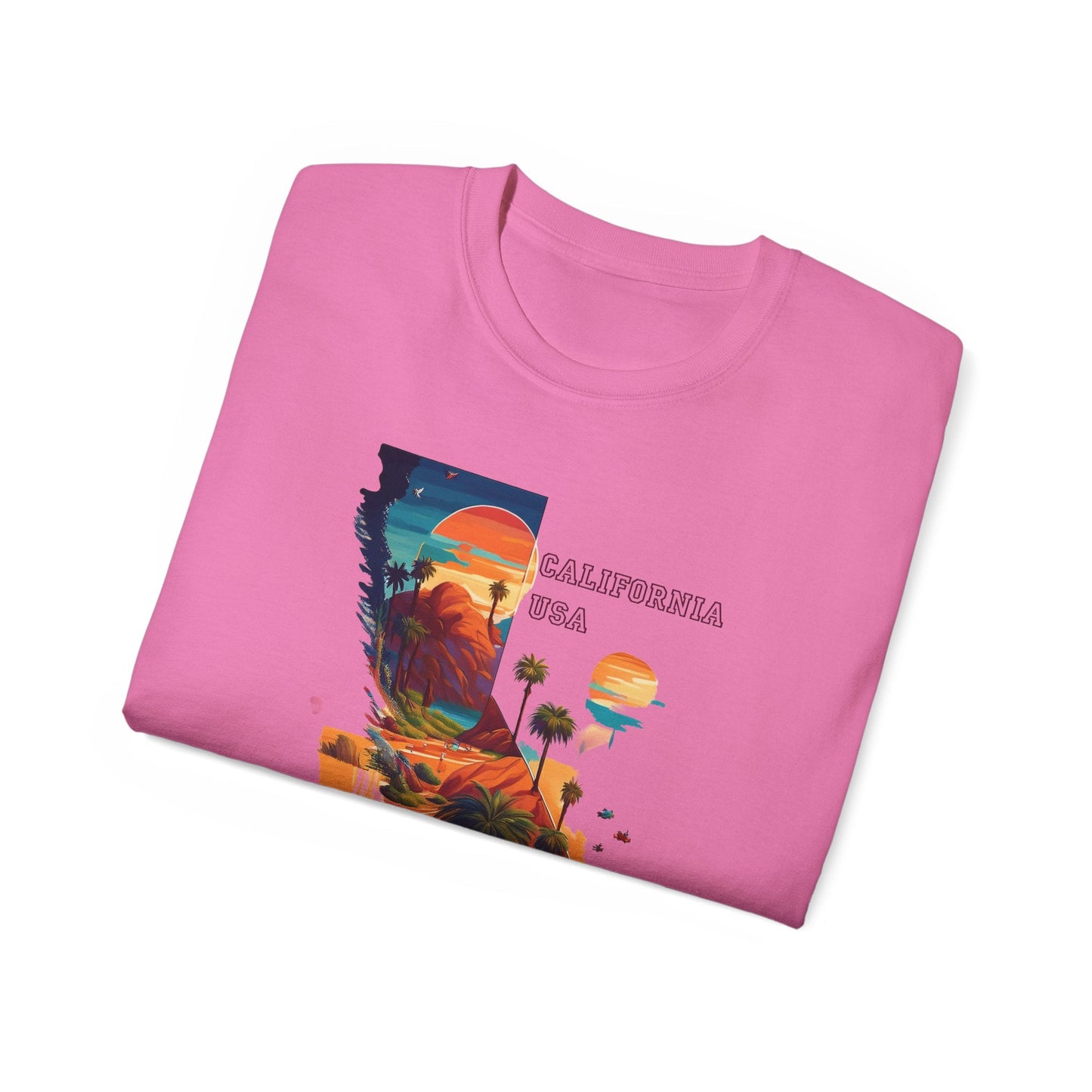 California Graphic Unisex Cotton T‑Shirt 2