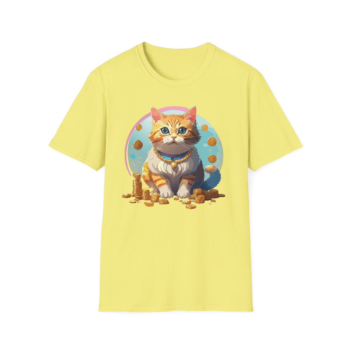 Lucky Cat Illustration T-Shirt | "I'm a lucky cat" design