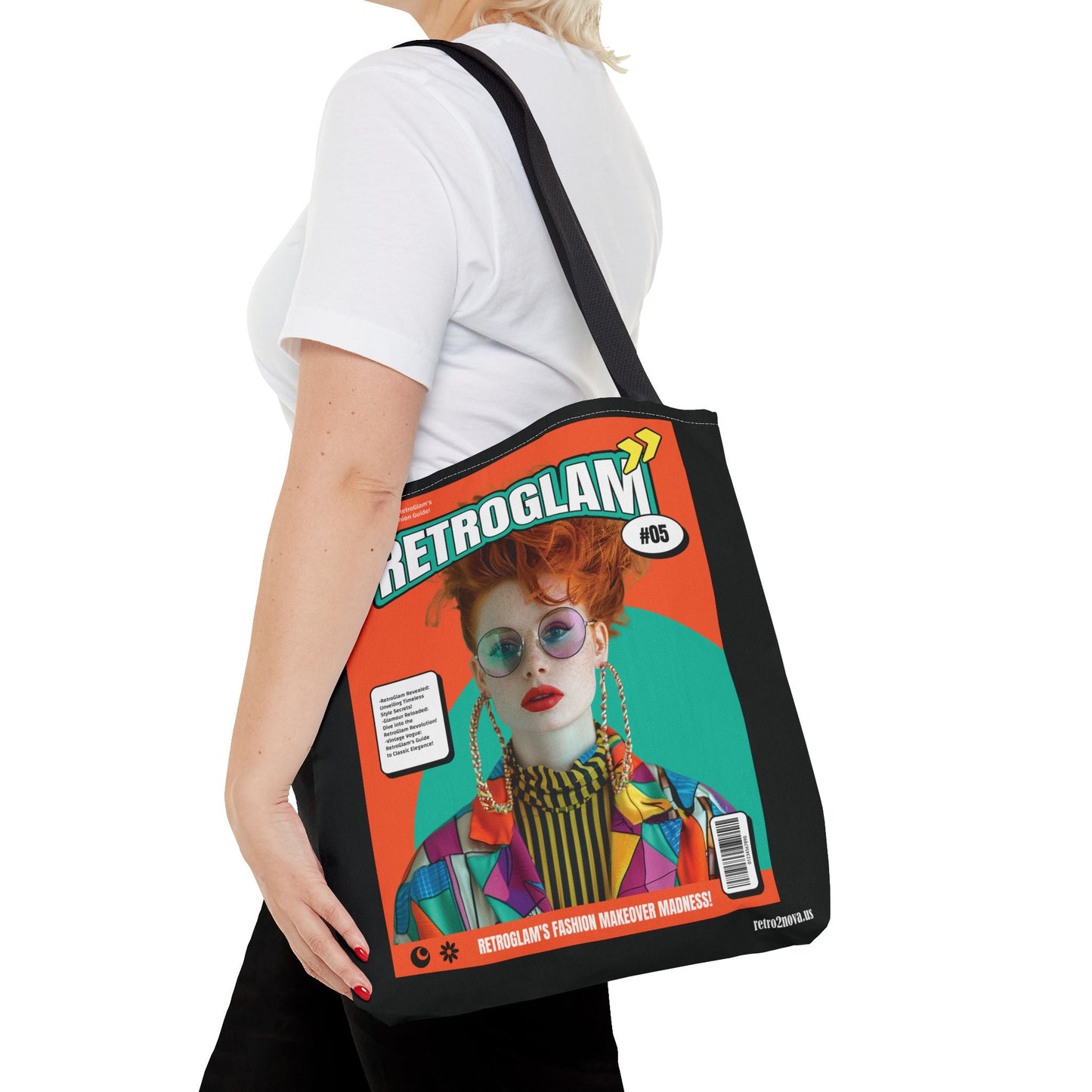 Canvas Tote Bag Magazine Cover By Retro2Nova Durable Everyday Carry Bag Vintage Inspired Design