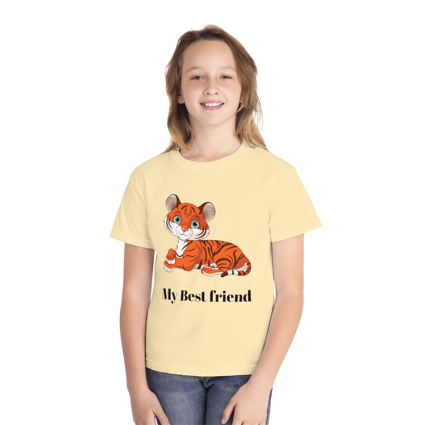 Youth Tee Shirt with Baby Tiger