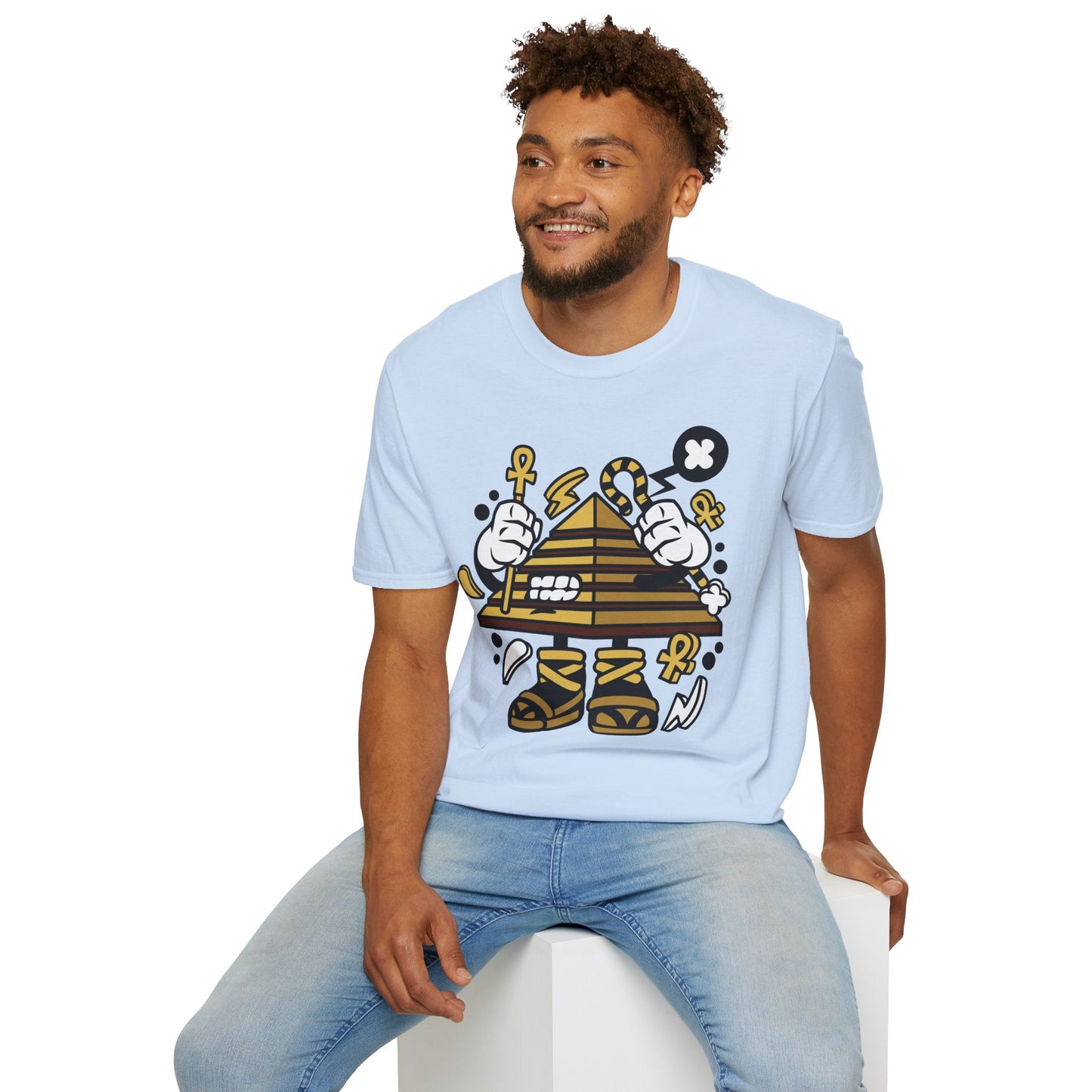 Cartoon T Shirt Animation T Shirt Funny Tee Shirt Short Sleeve Unisex Gildan Softstyle 64000 Cotton