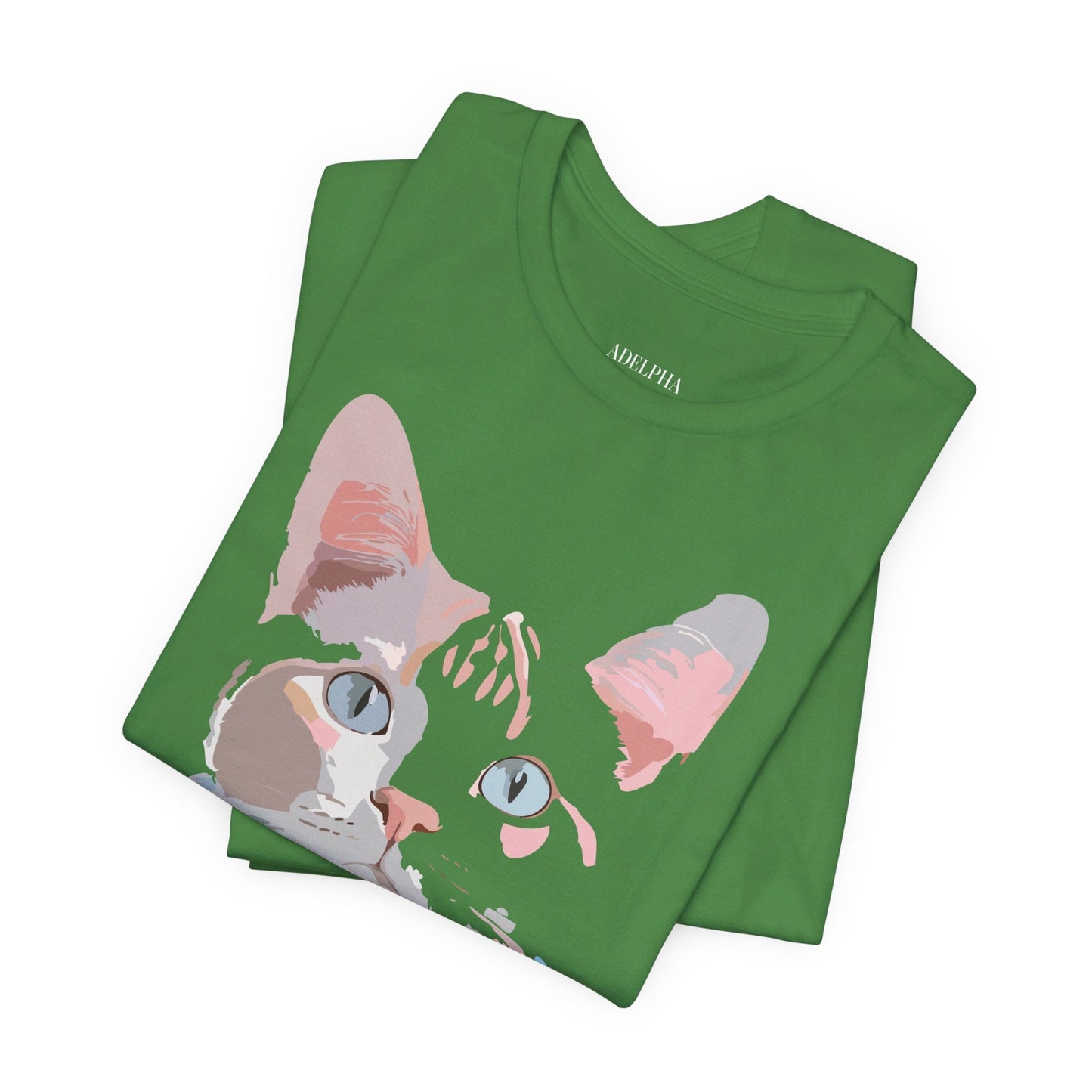 Cat Graphic T Shirt Unisex Short Sleeve Tee Vintage Inspired Artwork Adelpha