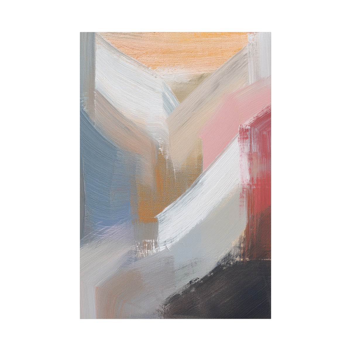 Abstract Pastel Painting Print Canvas 20x24,20x30,24x30 24x32,24x36,30x40 32x48,36x48,40x60 Pine-Wood Inner Frame ABS-88