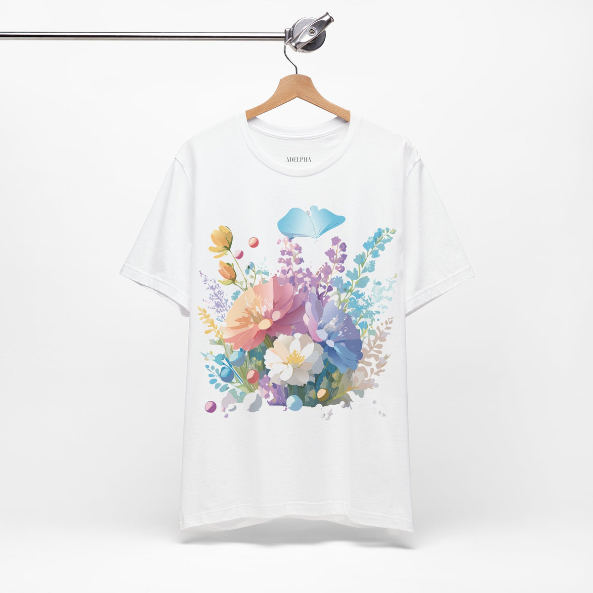 Floral Graphic Tee Shirt - Bella+Canvas Unisex 100 Cotton 1